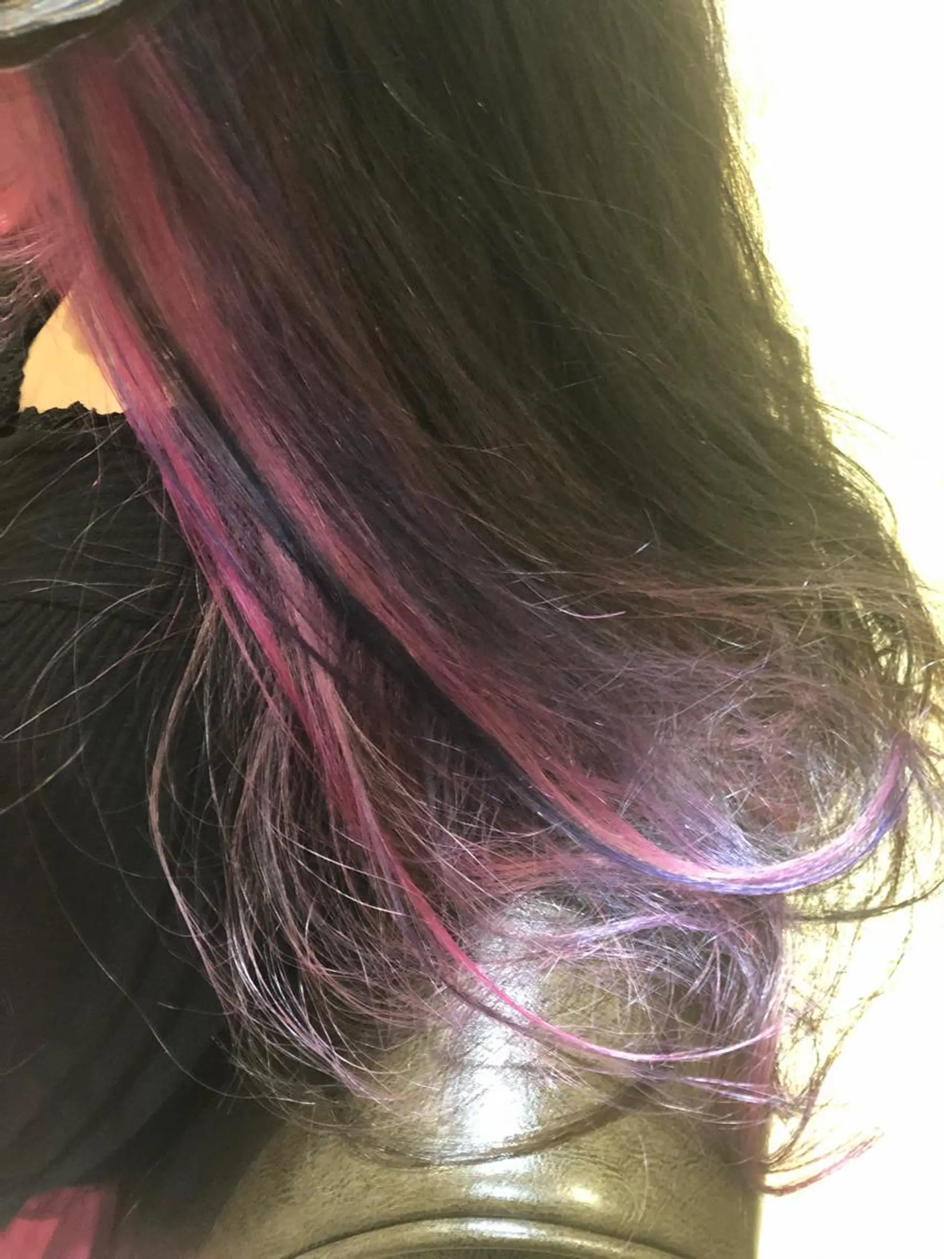 ロング カラー インナーカラー ピンクカラー kawabe maikoのヘアスタイル