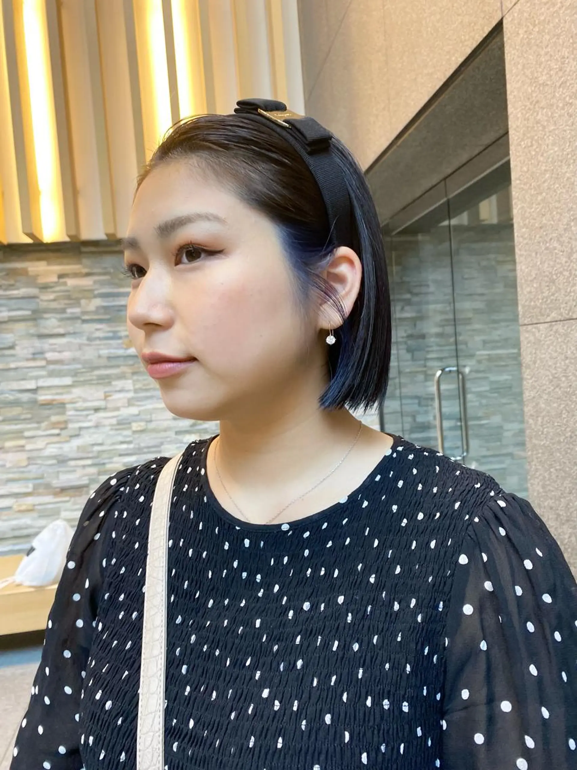 ショート 髪と音処 マトぺ所属・デザインカラー/ボブ ブリーチカラー/ユリのヘアスタイル