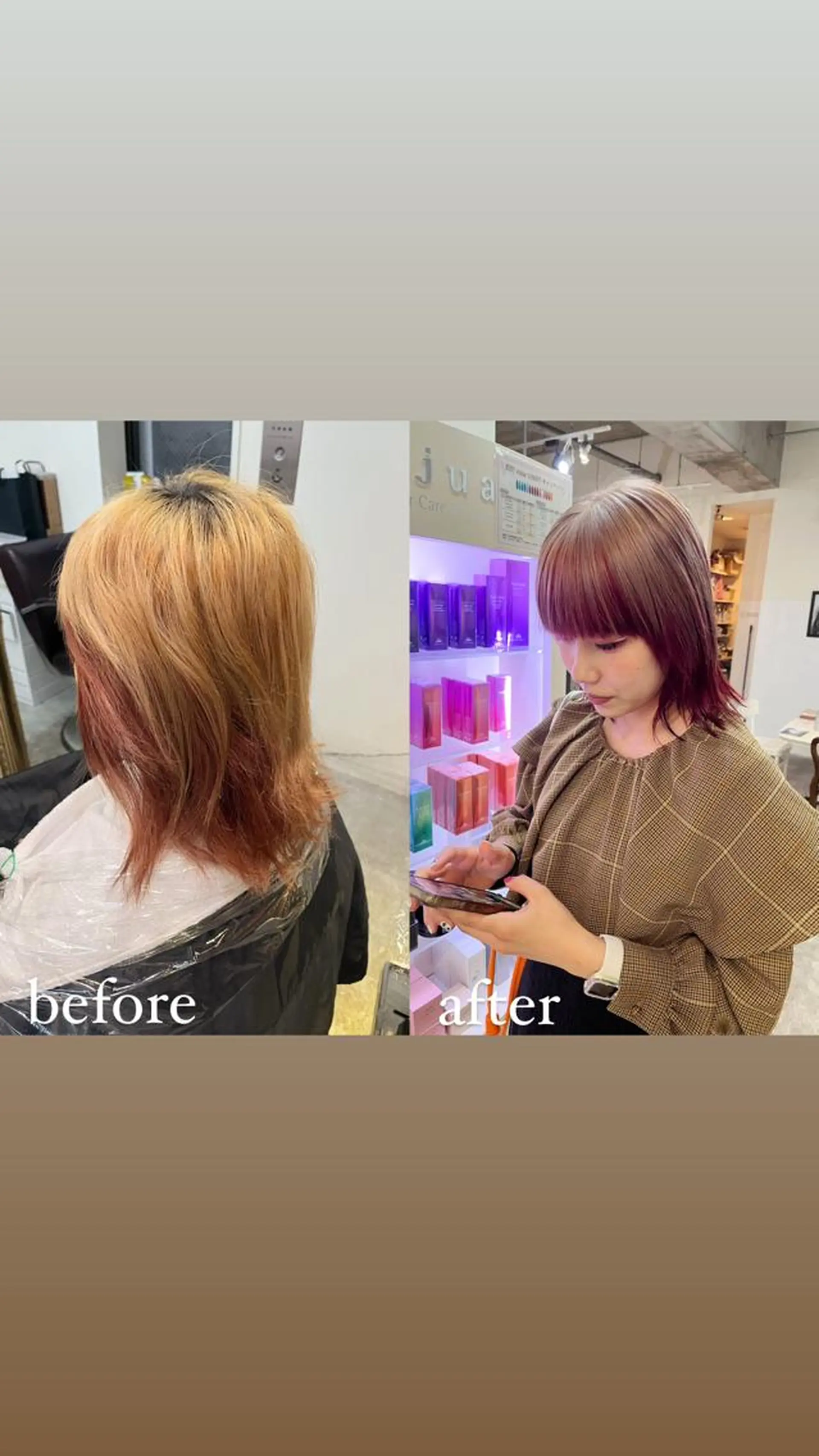 ミディアム カラー カット ヘアカラー トリートメント 🥇メンズパーマ /縮毛矯正/木村神心のヘアスタイル