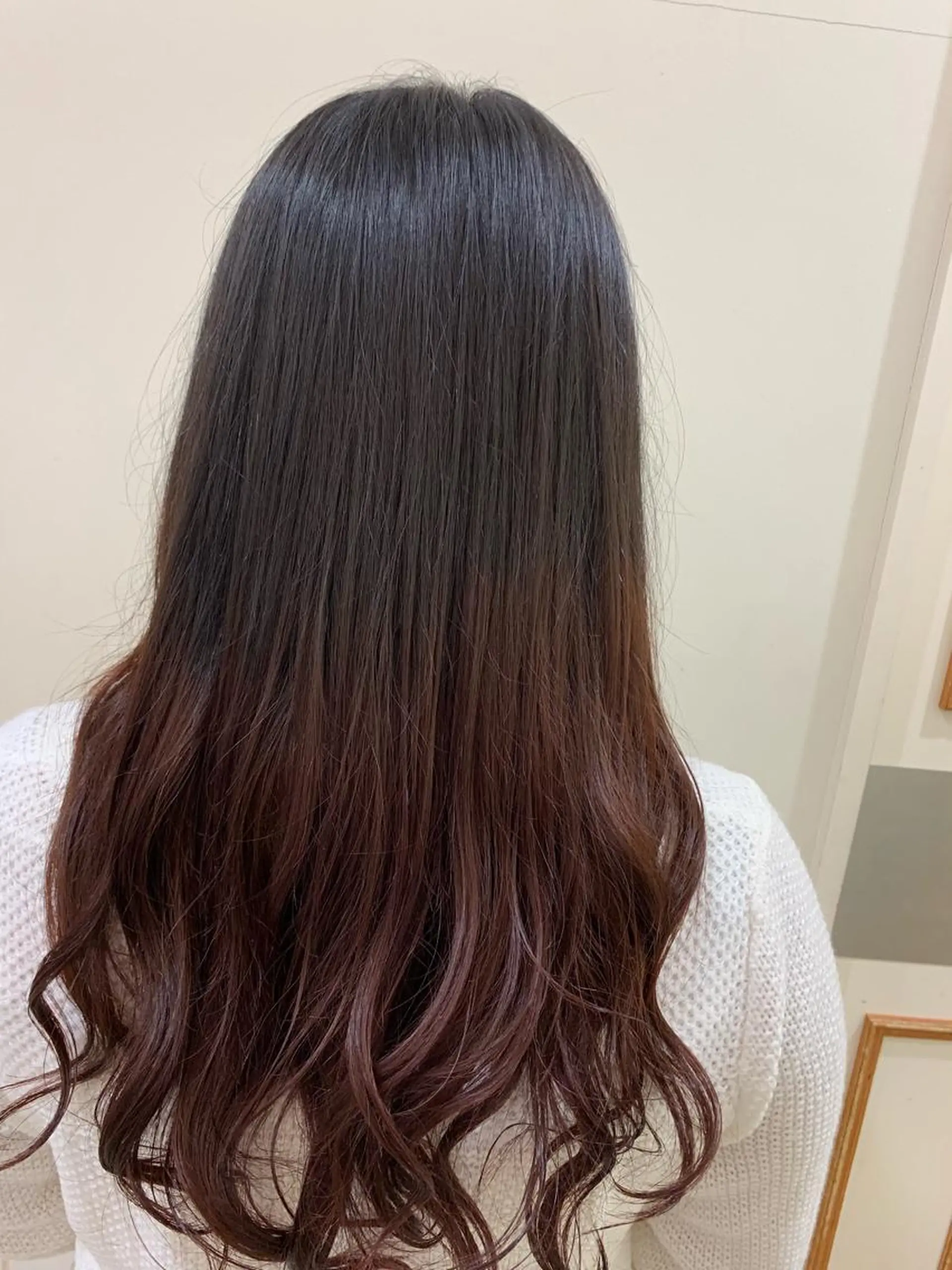 ロング カラー ブリーチ グラデーションカラー ブリーチなしカラー ボブ/美髪矯正 /佐藤　奈巳のヘアスタイル