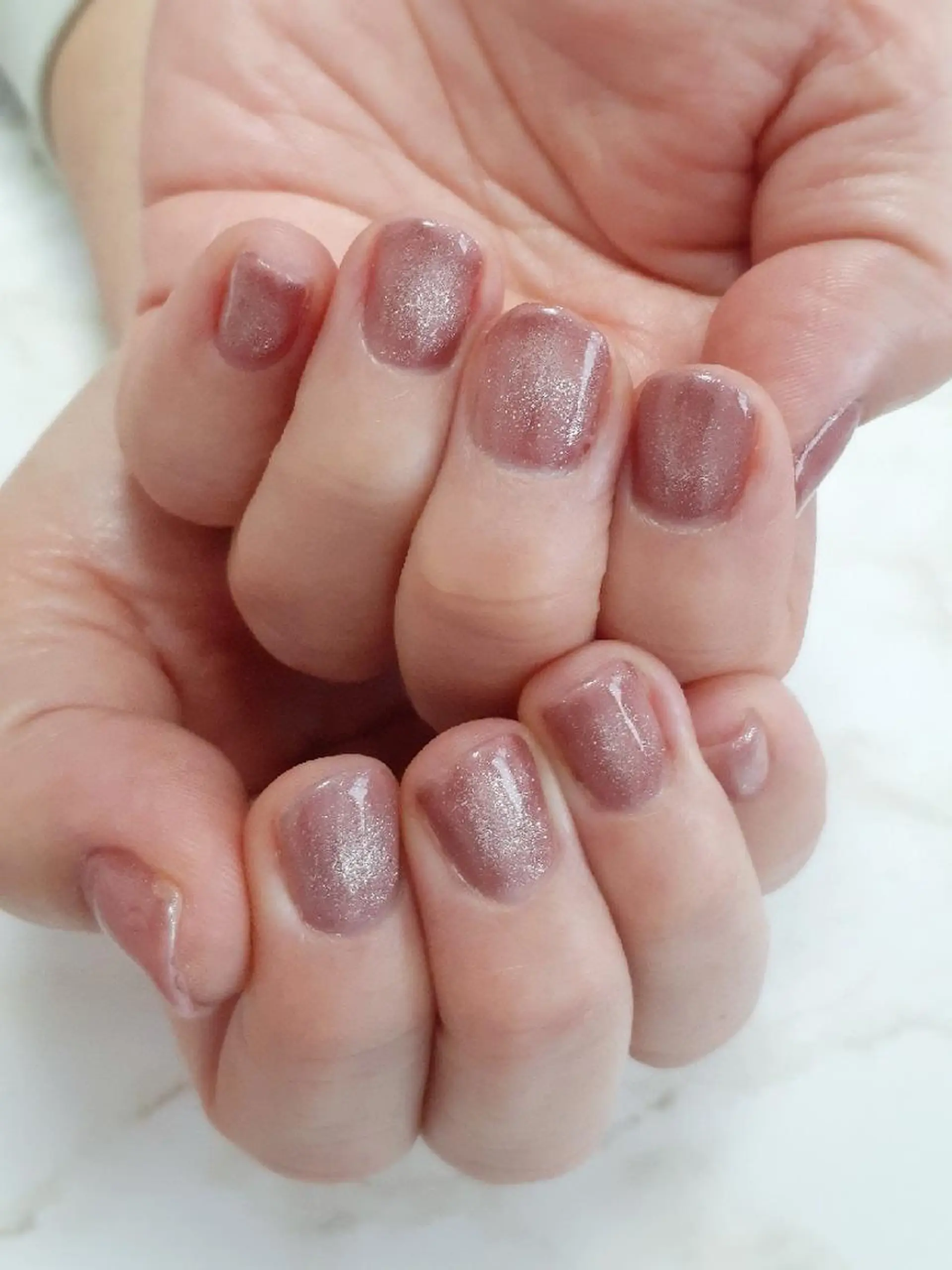 ネイル マグネットネイル ワンカラーネイル ショートネイル ハンドネイル 池元 真由美のネイルデザイン