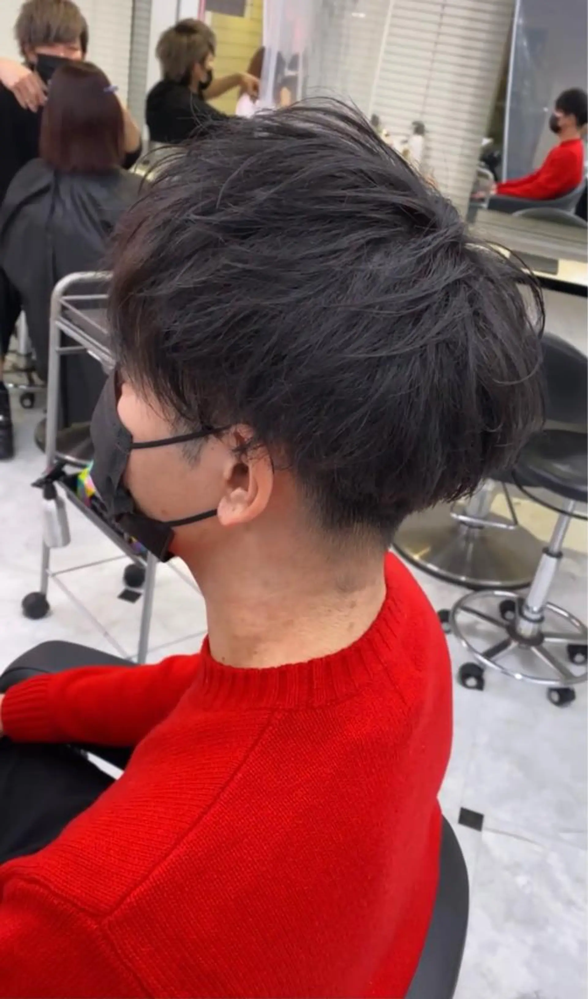 カラー パーマ ヘアアレンジ メンズ ダブルカラー 韓国ヘアKYONのヘアスタイル