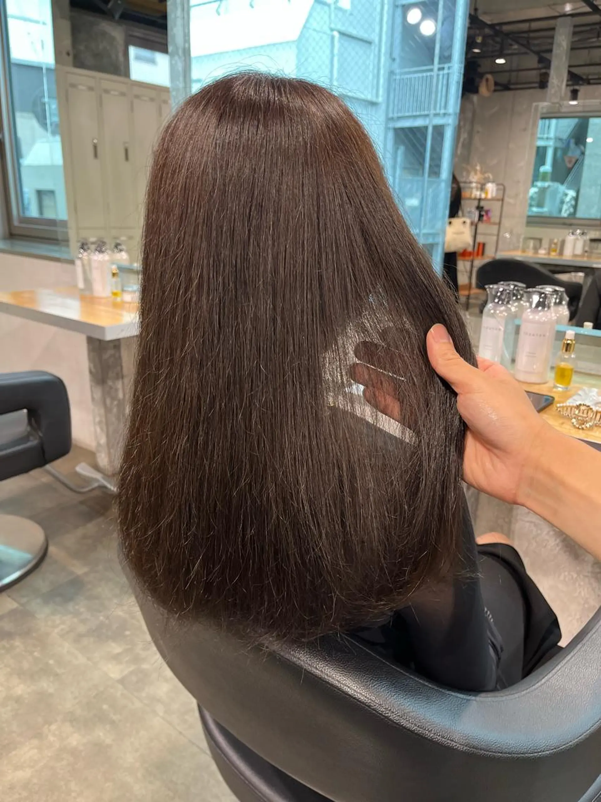 ロング カット ヘアカラー トリートメント ヘッドスパ ヘアセット I S所属・🌿透明感カラー‪ 縮毛矯正✨かずきのヘアスタイル