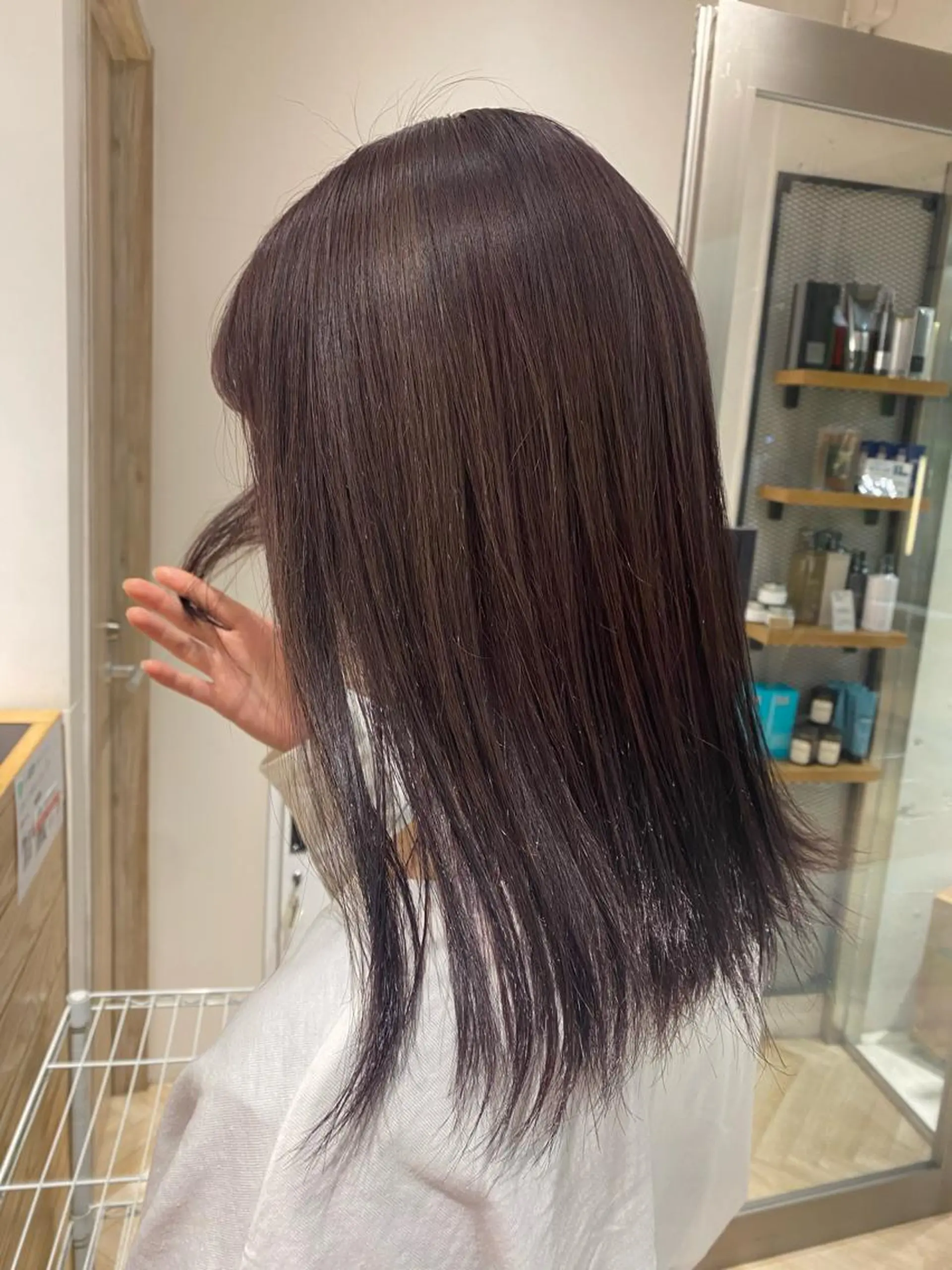 セミロング ヘアカラー トリートメント 🍋暖色カラーヘアア レンジniina🍋のヘアスタイル