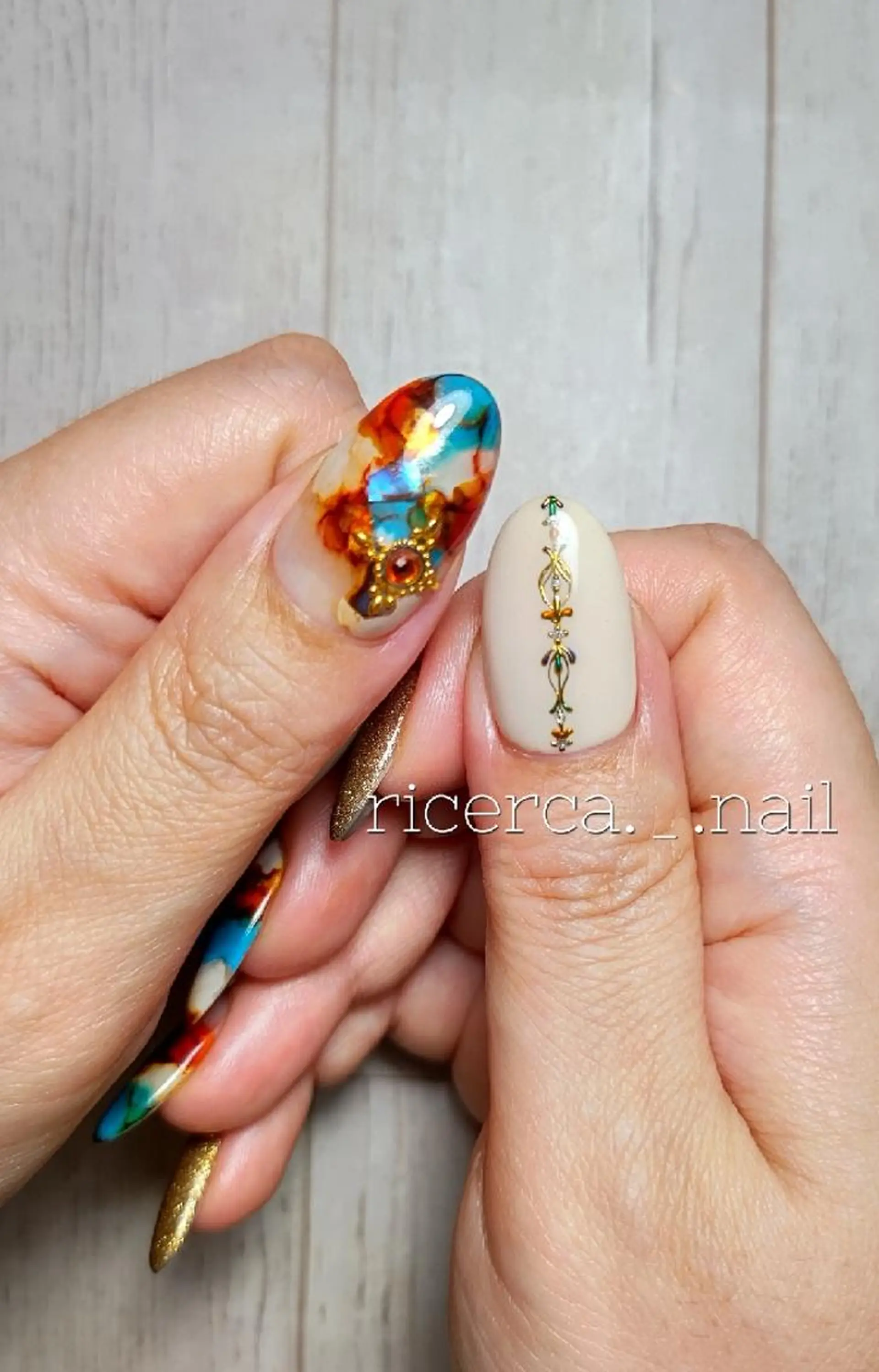 ネイル ricerca._. nail ちゃこのネイルデザイン