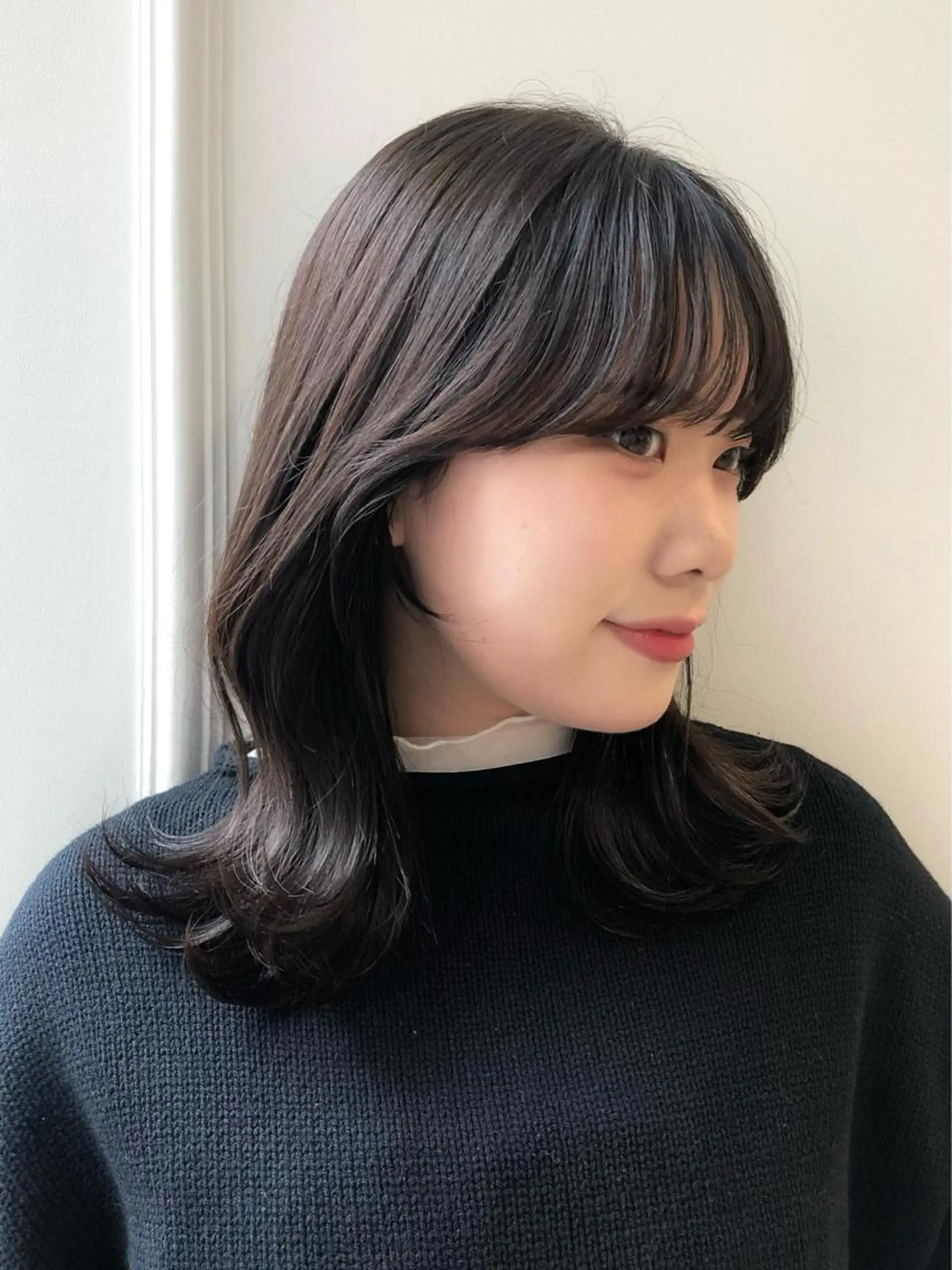 セミロング 韓国ヘア 🇰🇷 RUKA 🩵🤍のヘアスタイル
