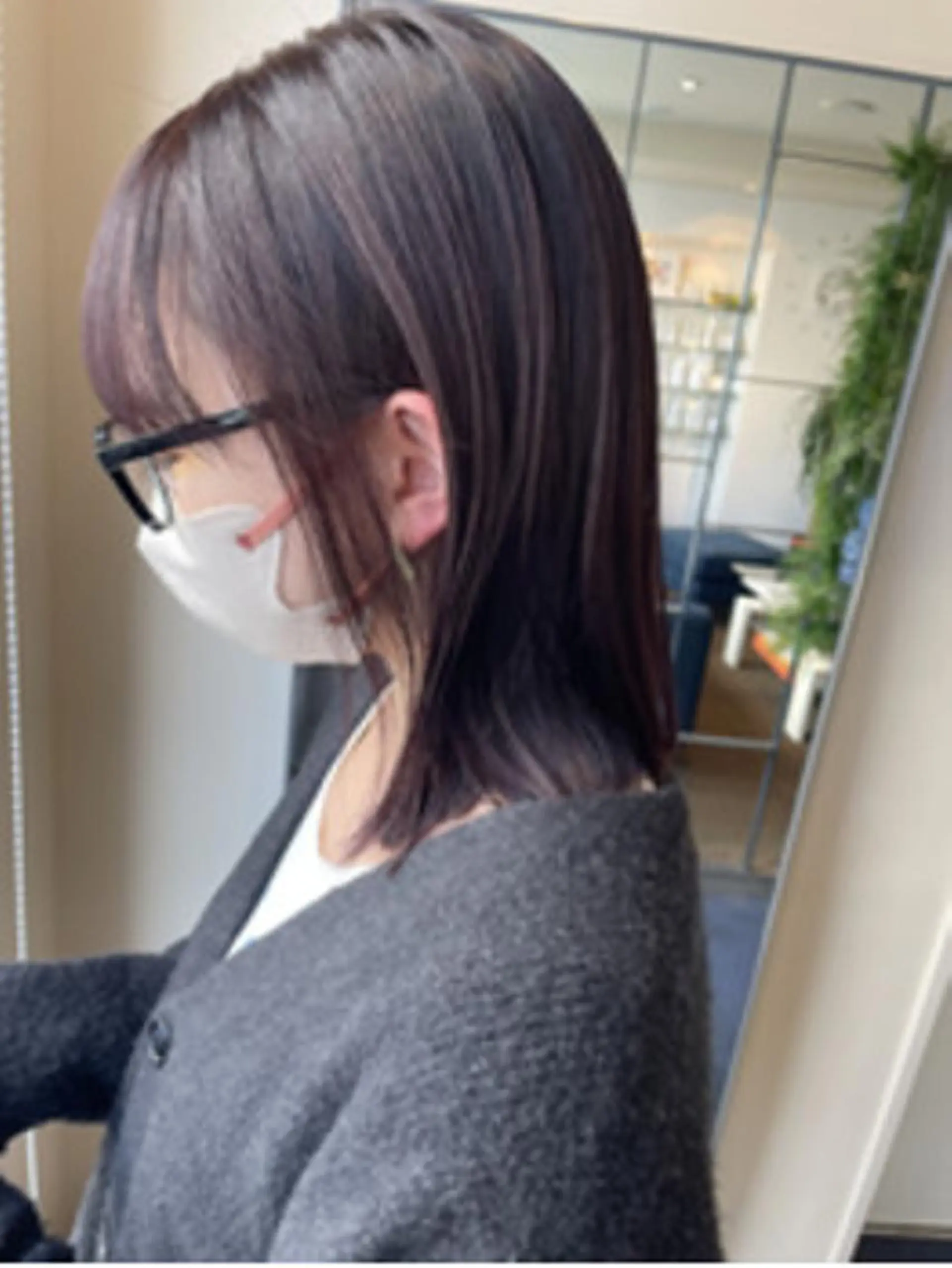 ミディアム カラー ヘアカラー 高田 羊真のヘアスタイル