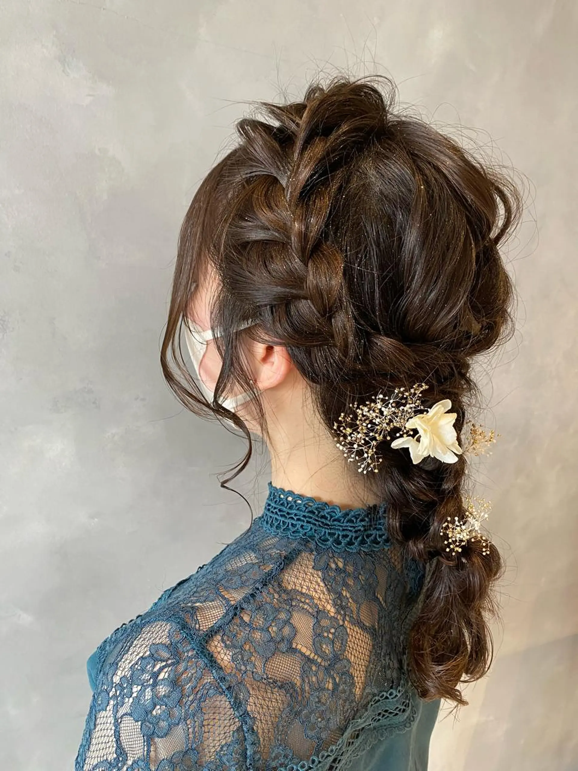 セミロング ヘアセット 内田 遥香のヘアスタイル