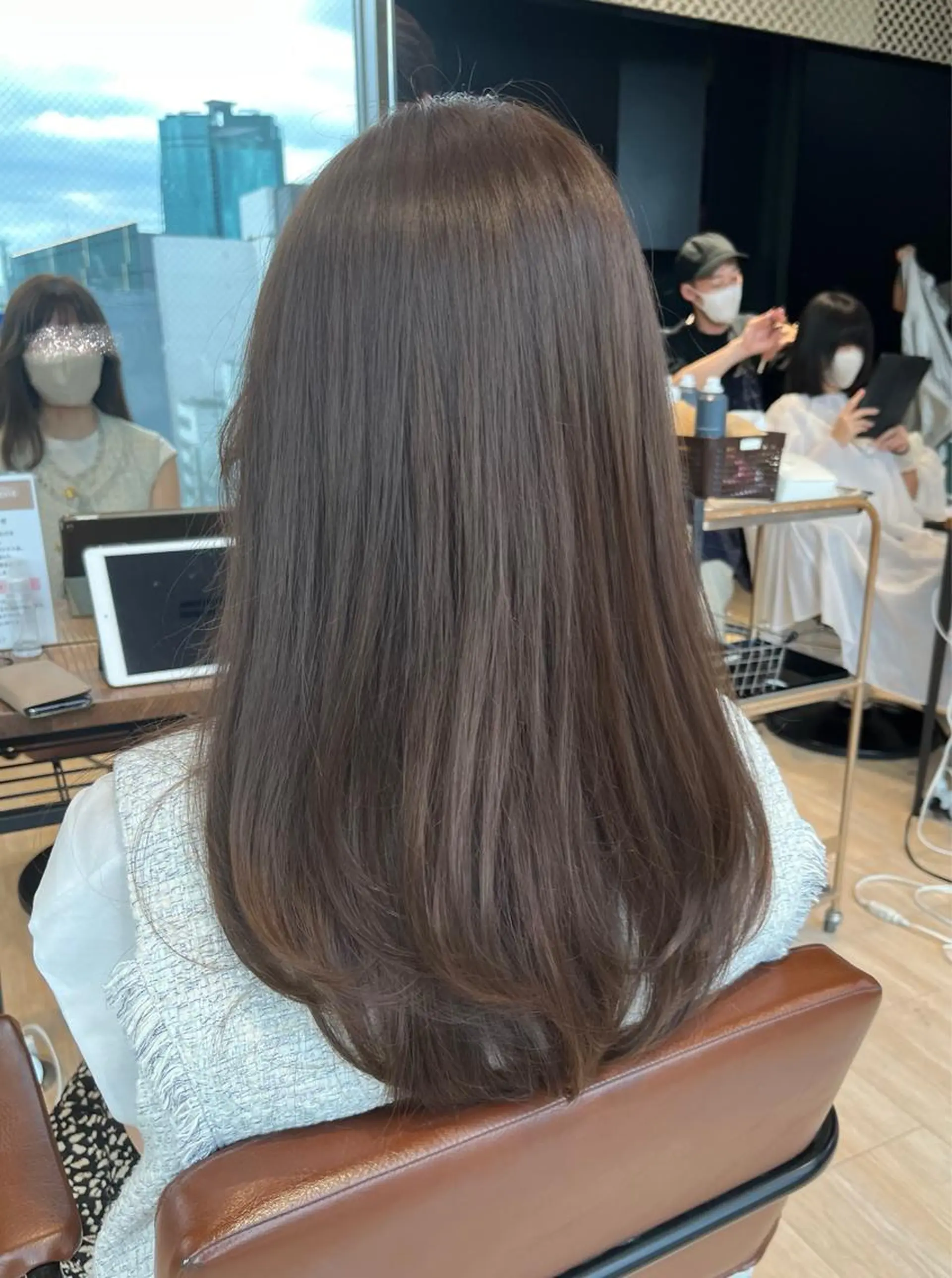 ロング カラー 佐藤 悠衣/透明感 カラー/似合わせ前髪のヘアスタイル