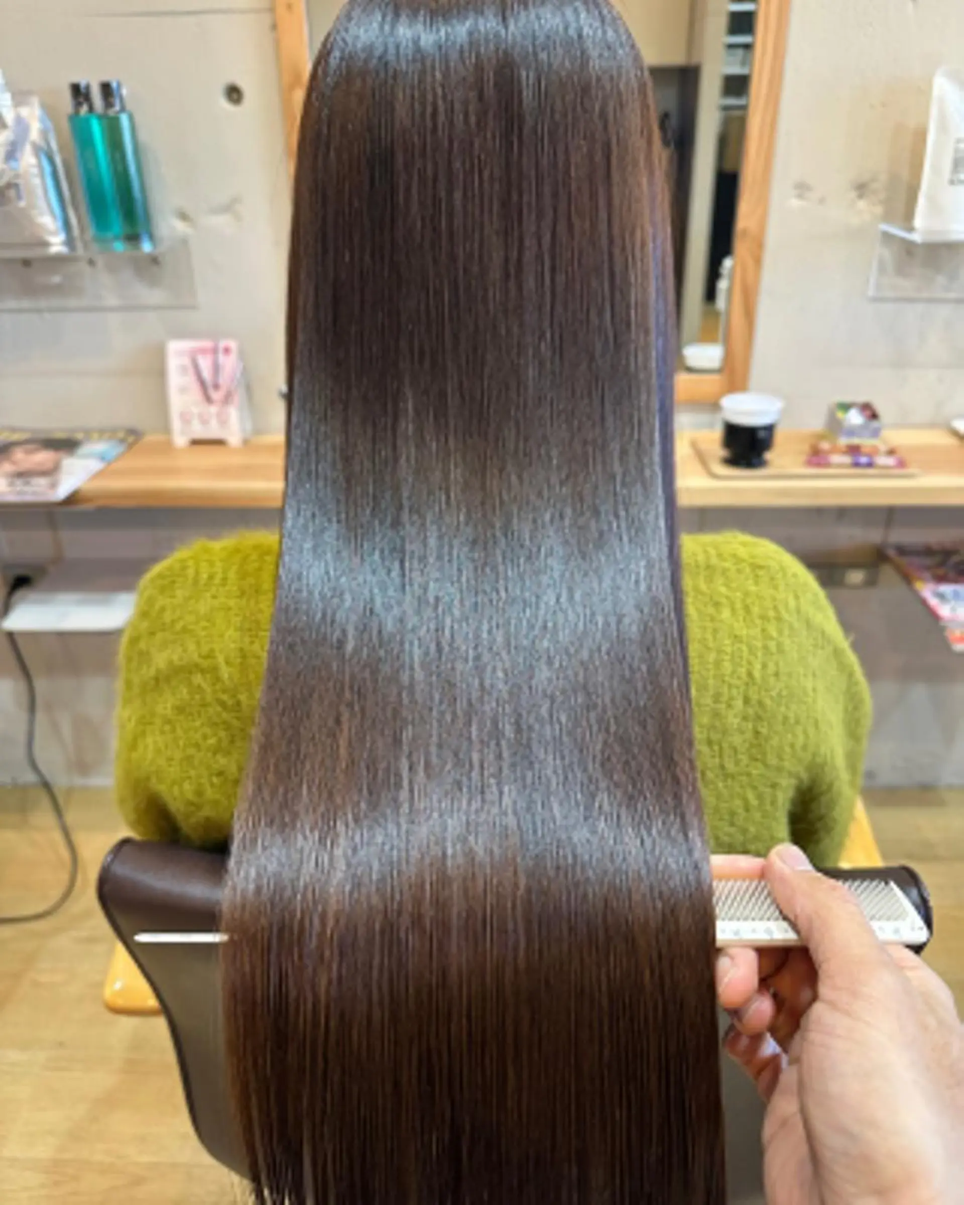 カラー ロング カット ヘアカラー トリートメント 【髪質改善】に特化 オリーブオイルクラブのヘアスタイル