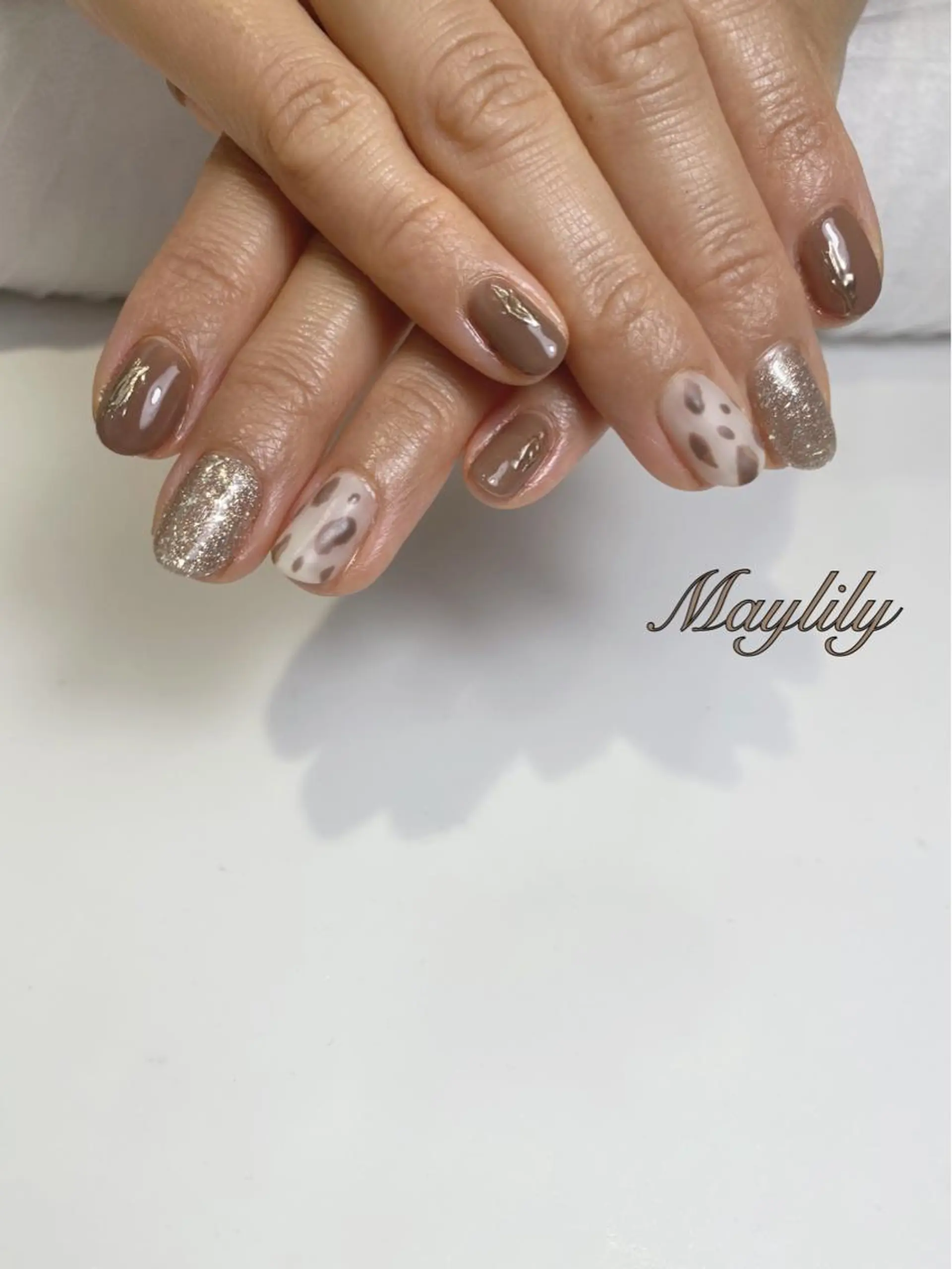 ネイル アニマル柄 ハンドネイル Nail salon Maylily所属・Nail salon Maylilyのネイルデザイン