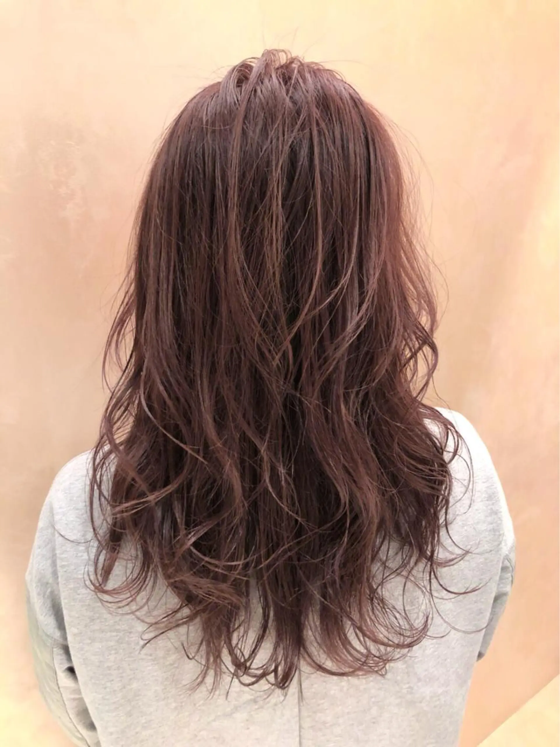 セミロング カラー アッシュ ピンクカラー ピンクアッシュ 酸性縮毛矯正のプロ 杉山玲介のヘアスタイル