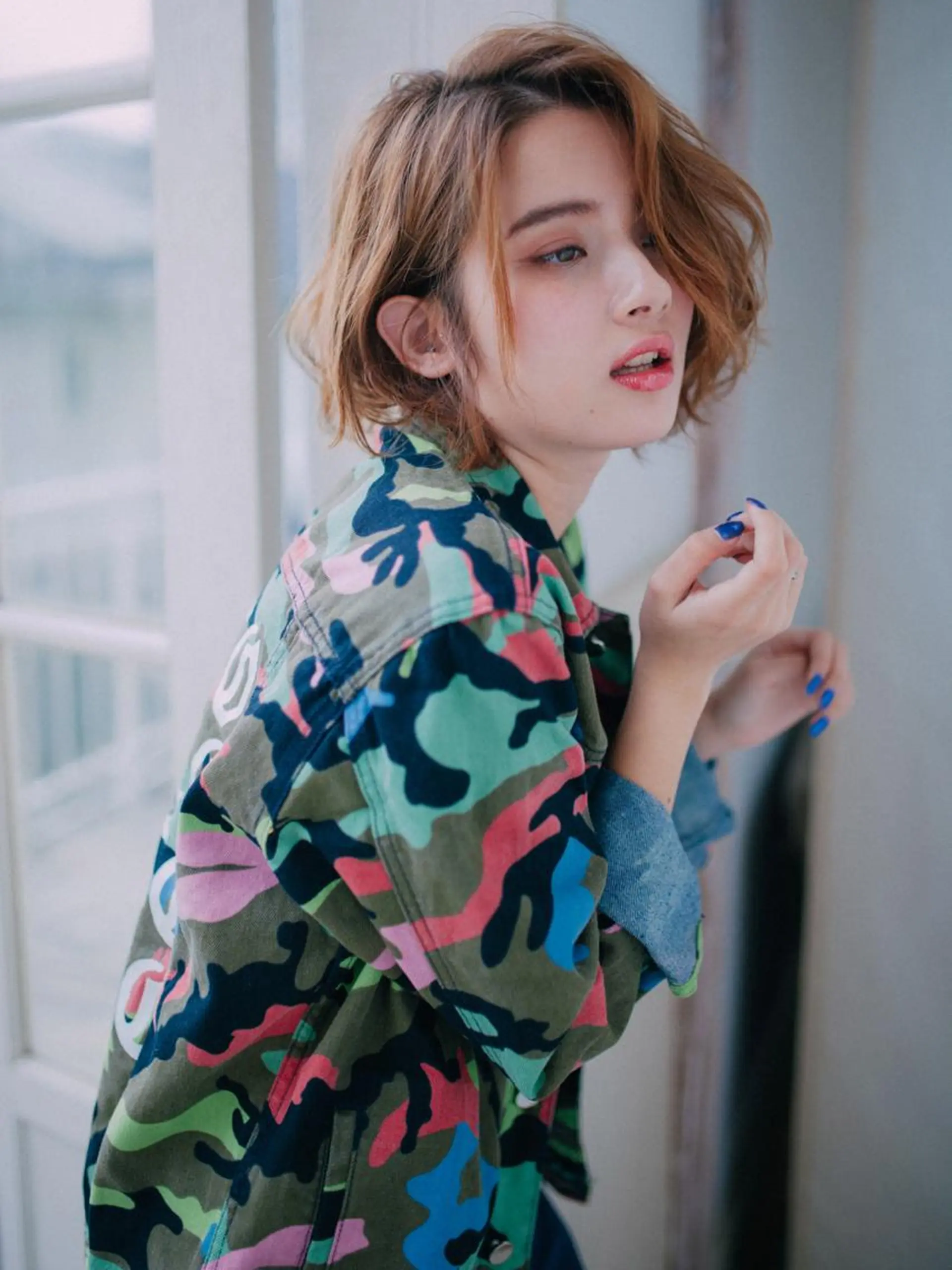 ミディアム カラー パーマ カット ヘアカラー 松島祐介【店長／ トップディレクター】のヘアスタイル