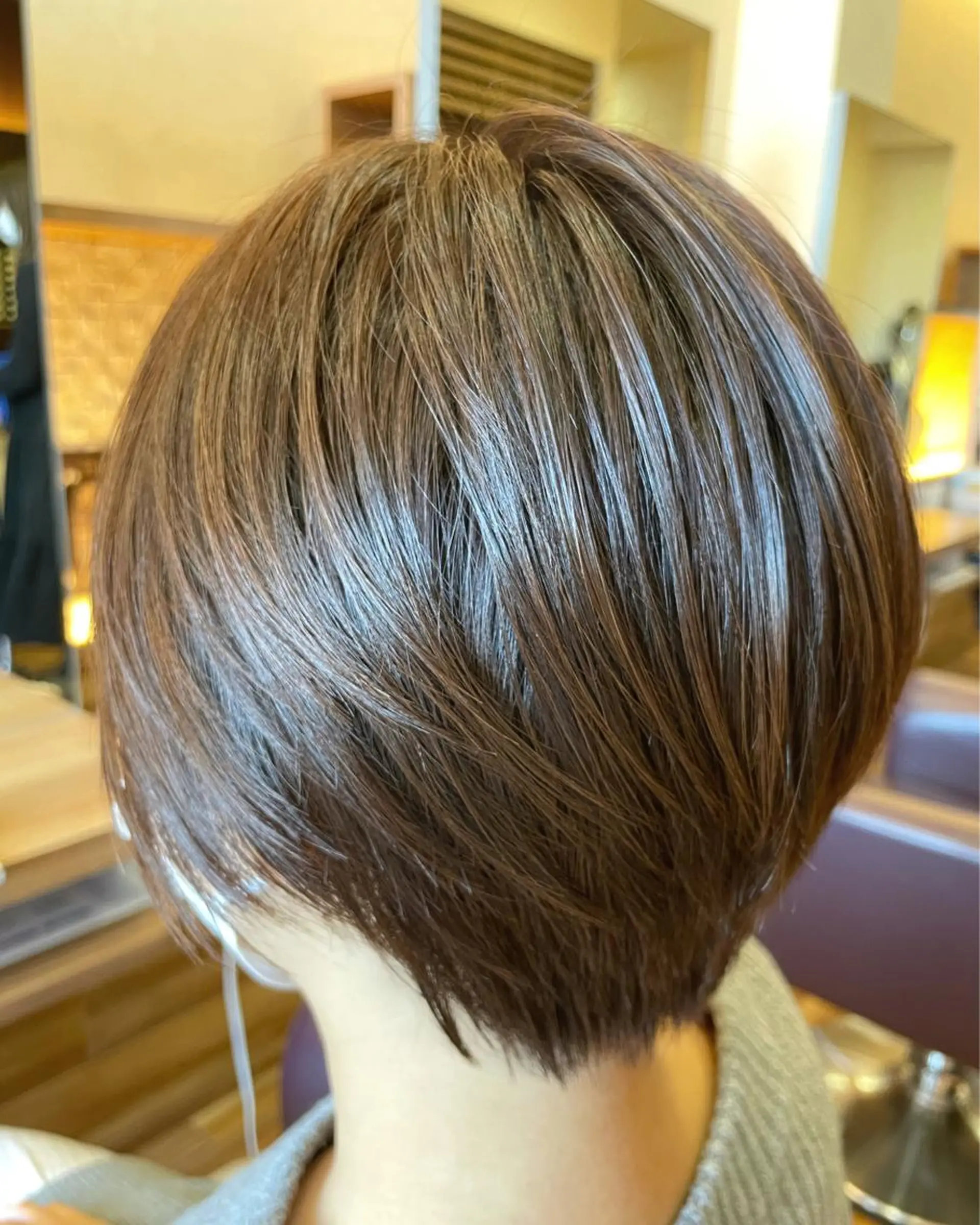 ショート カラー イルミナカラー ボブ 髪質改善 カット ヘアカラー ブレス渡辺 康介のヘアスタイル