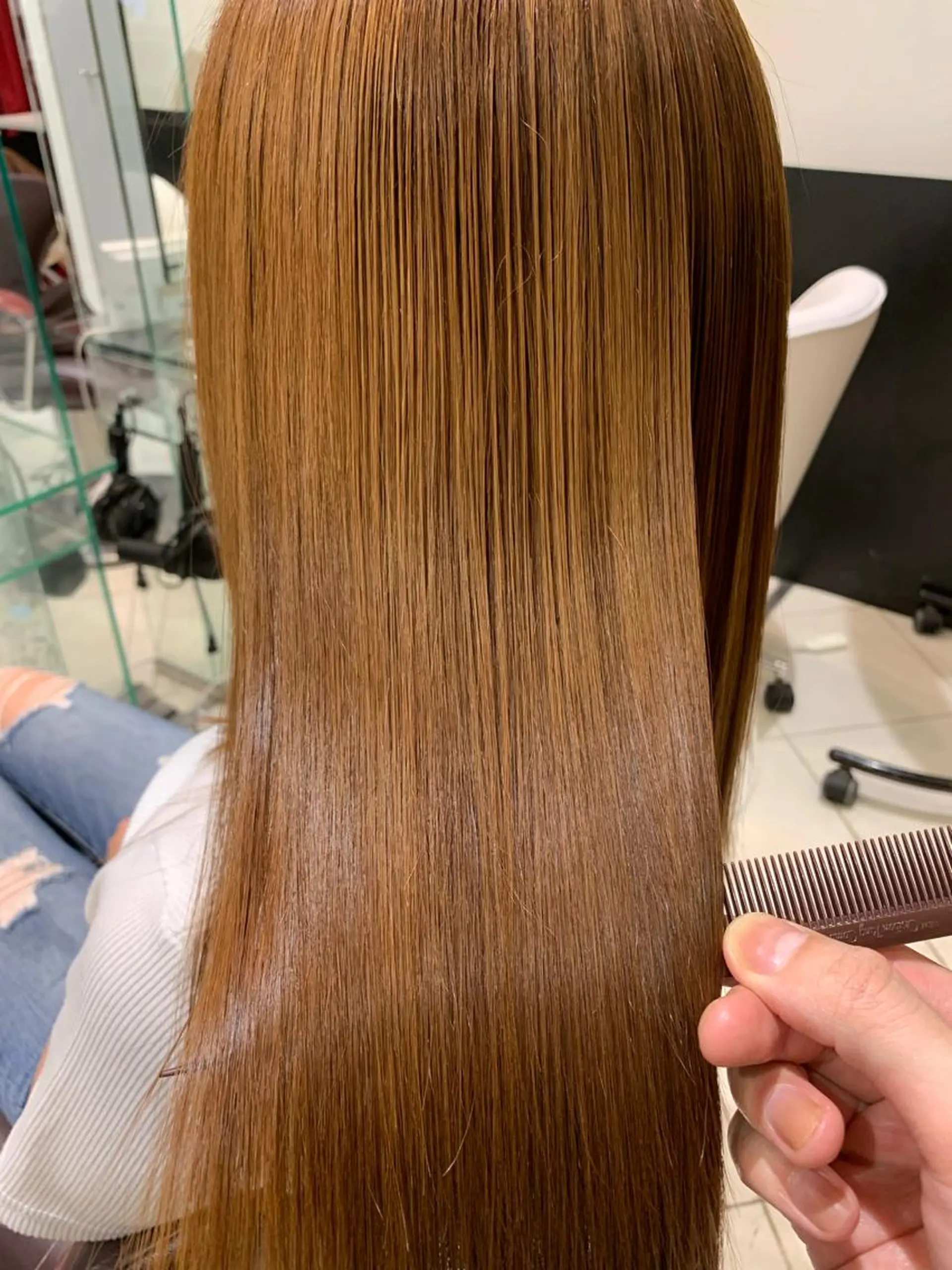 セミロング カット 縮毛矯正 トリートメント ヘアセット ✨上村 潤平✨メンズヘア✨のヘアスタイル