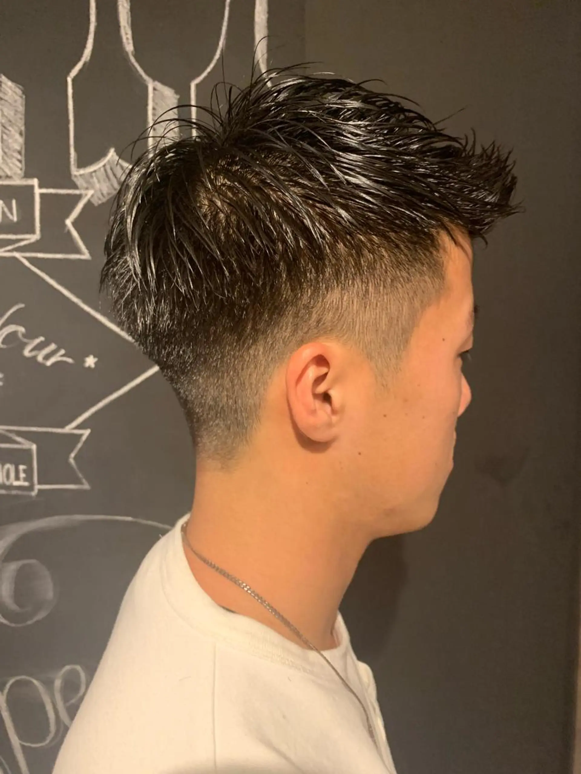 ショート メンズ フェードカット メンズヘア/レイヤー /ボブ山内春輝のヘアスタイル