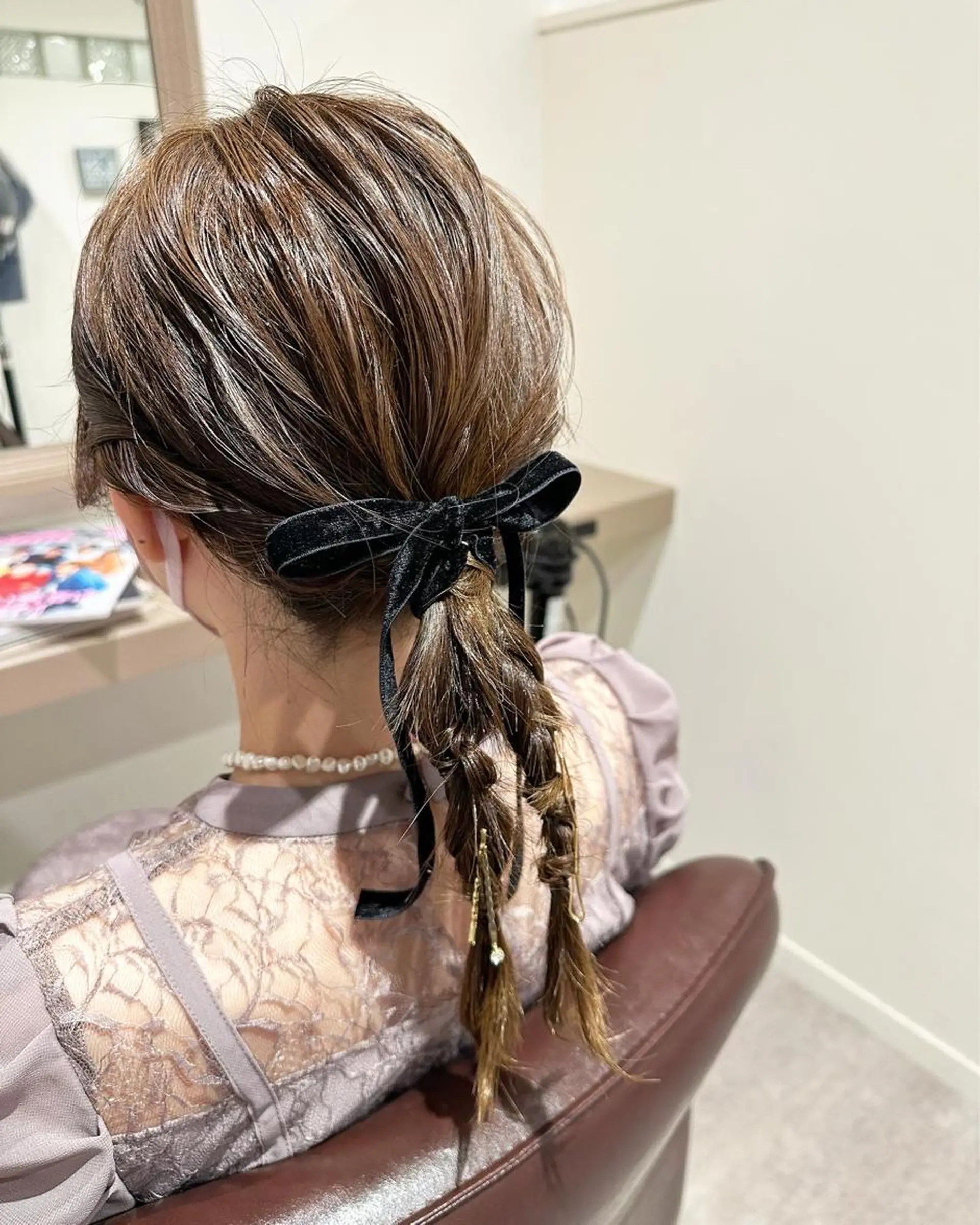 セミロング ヘアセット 荒木 ひろかのヘアスタイル