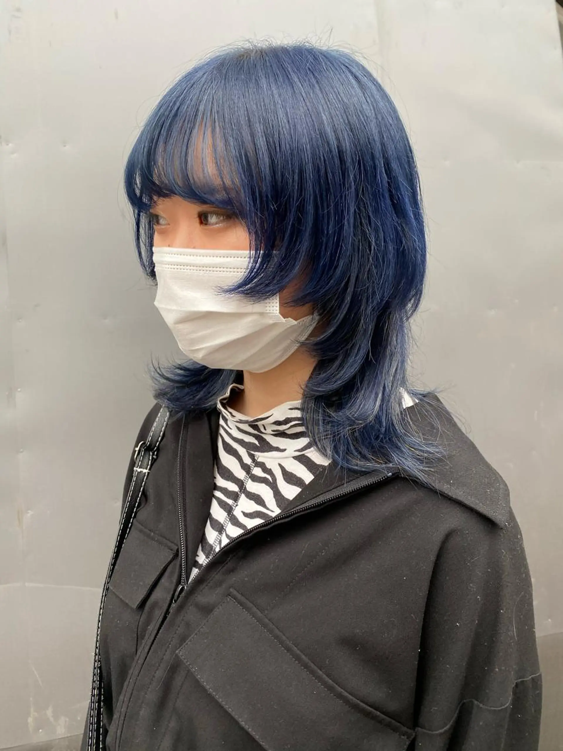 ショート カラー レイヤーウルフ エクステ磯部のヘアスタイル