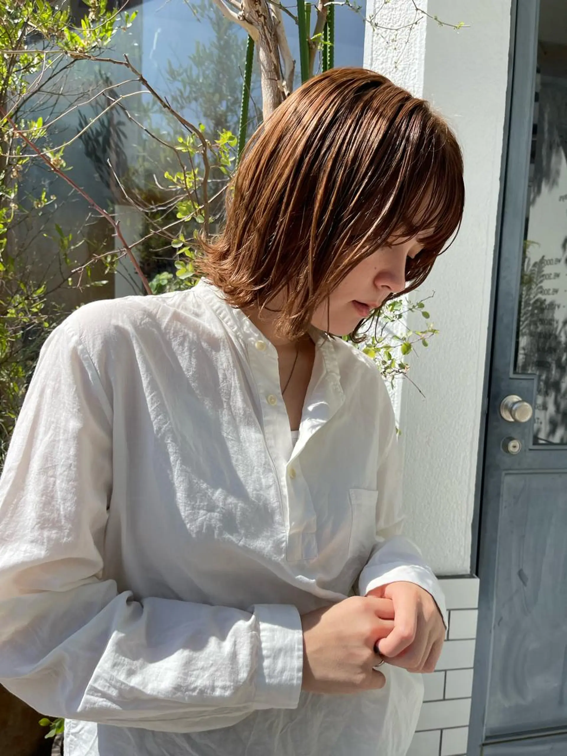 ミディアム カラー Maison所属・KAORI カオリのヘアスタイル