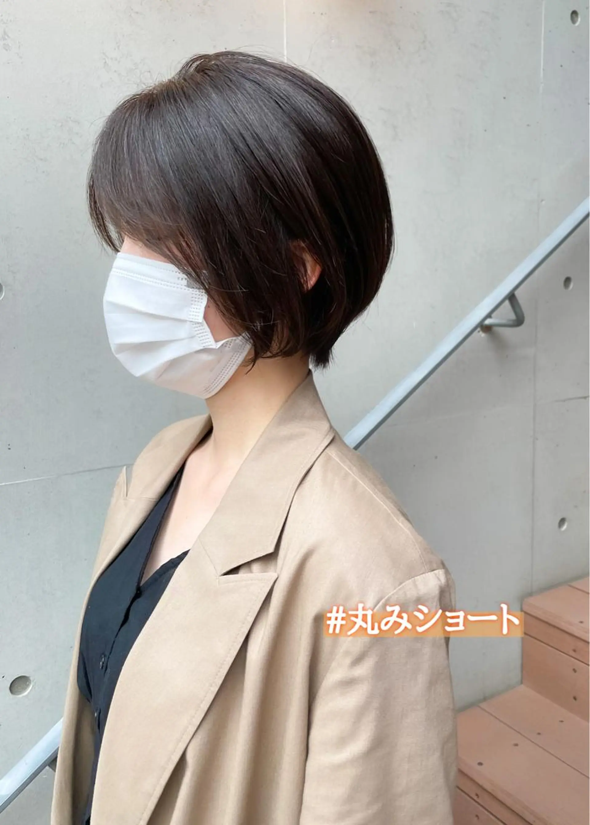 ショート カラー 丸みショート ショートヘア カット ヘアカラー トリートメント 森本 裕太 / ボブのヘアスタイル