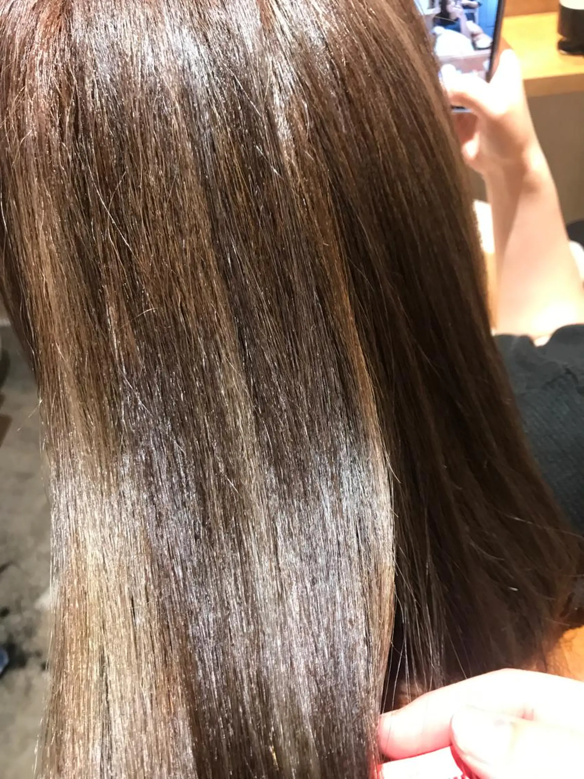 ロング カラー 髪質改善×矯正🫧 韓国ヘアasamiのヘアスタイル