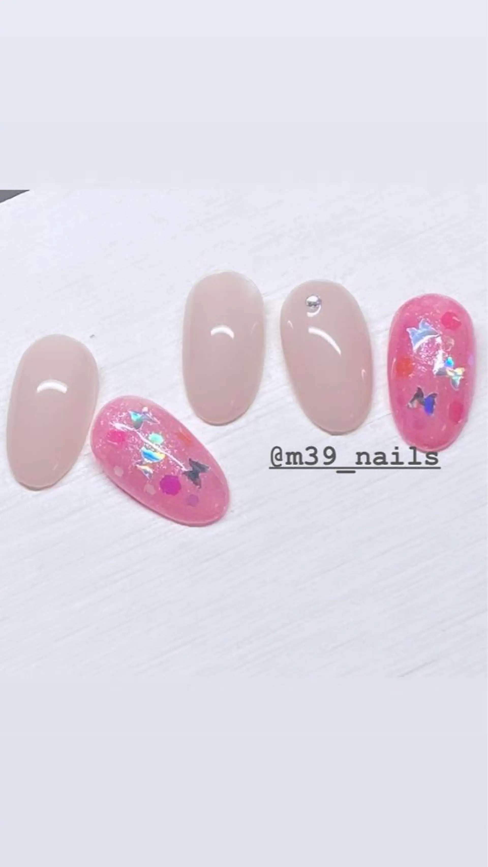 ネイル ハート 韓国ネイル 39-nails EharaMikuのネイルデザイン