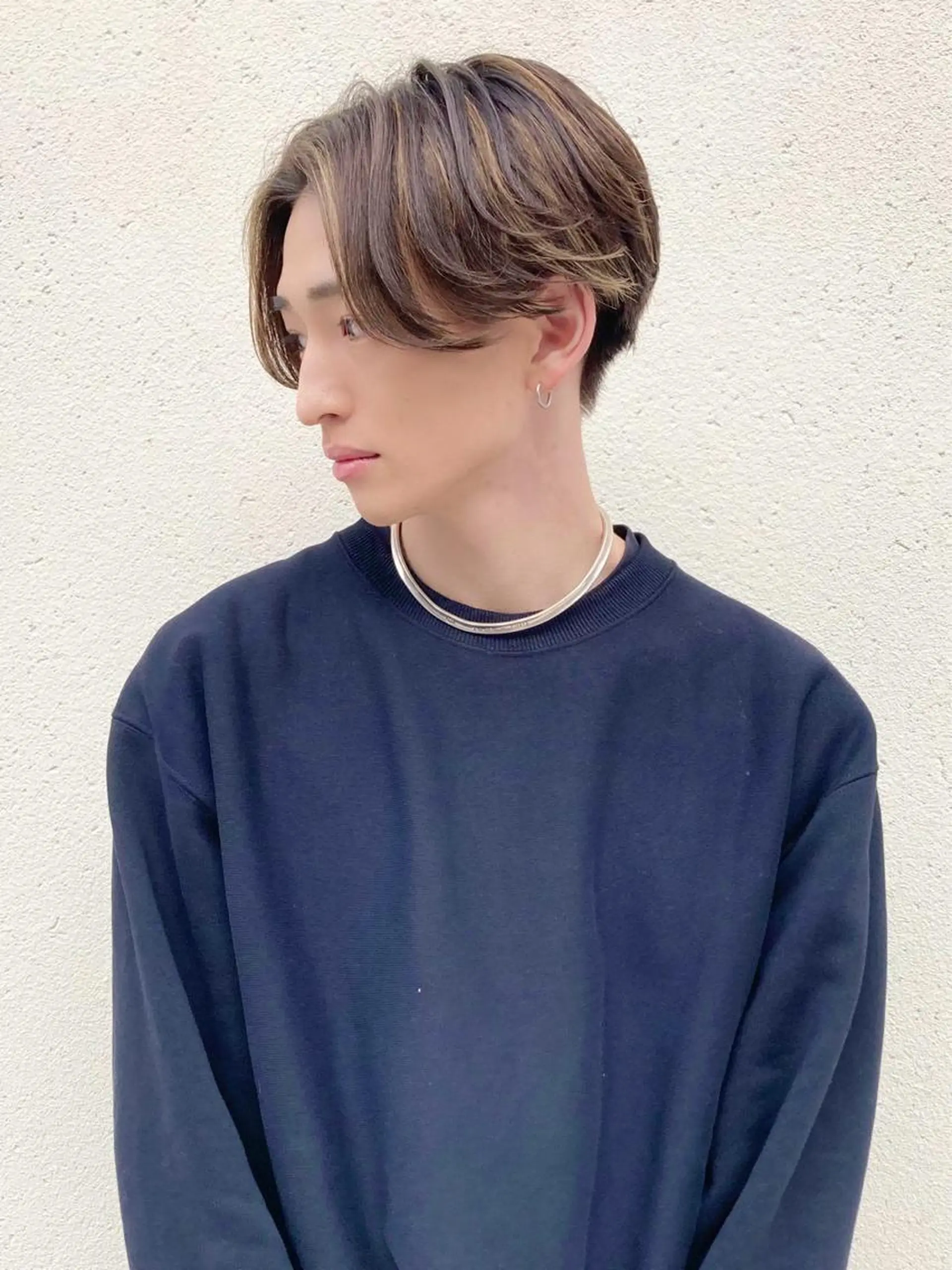 メンズ メンズブリーチ メンズハイライト 表参道/原宿　美容師 『はづる』のヘアスタイル