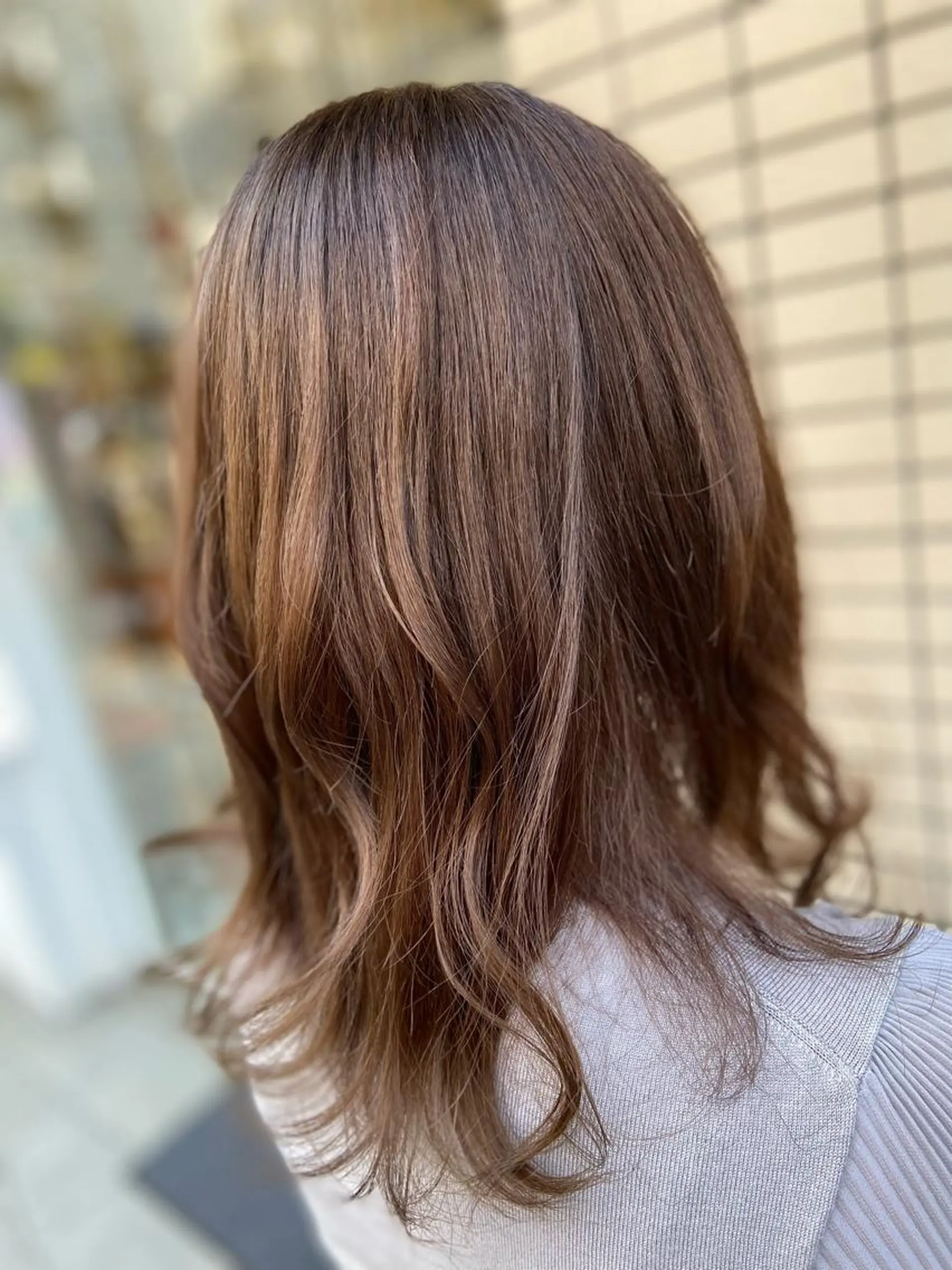 ミディアム カラー ベージュカラー 透明感カラー ヘアカラー トリートメント 菊地 美憂のヘアスタイル