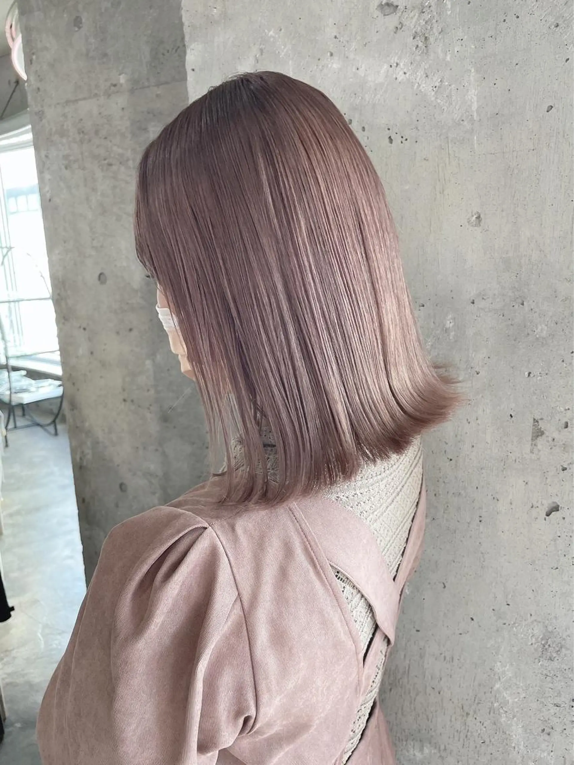 ミディアム yelm所属・🫒オリーブカラー ミディアムレイヤー✨のヘアスタイル