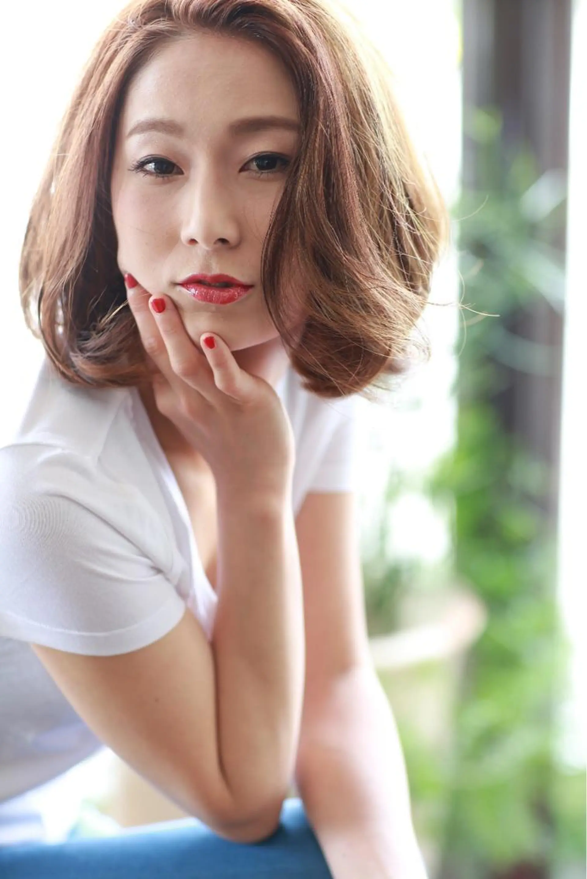 ミディアム カラー パーマ ネイル カット ヘアカラー R WORK OF ART所属・茂木 良太のヘアスタイル