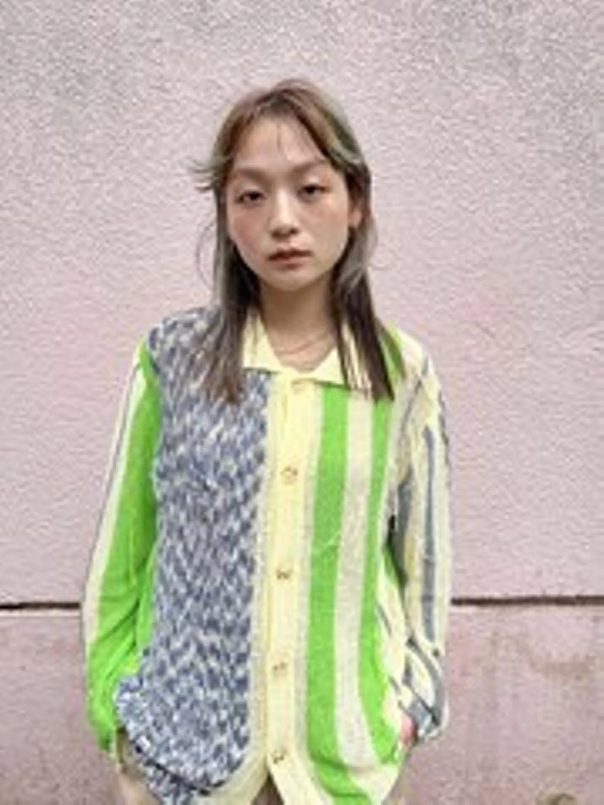 セミロング カット ヘアカラー nelke/レイヤー 立川/ブリーチのヘアスタイル