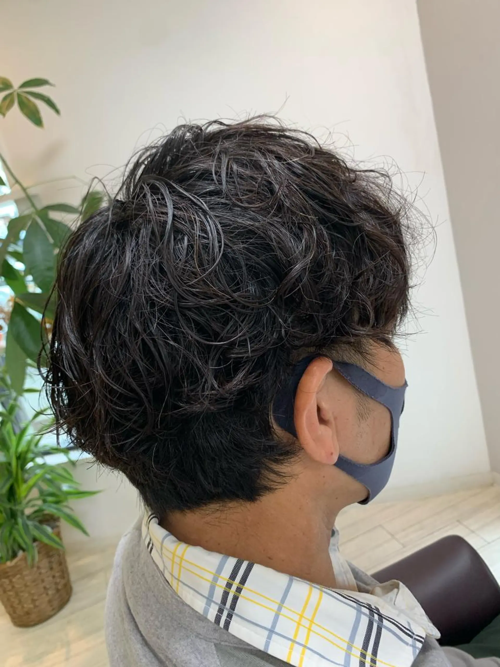 ショート パーマ メンズ 奥野 理香子のヘアスタイル