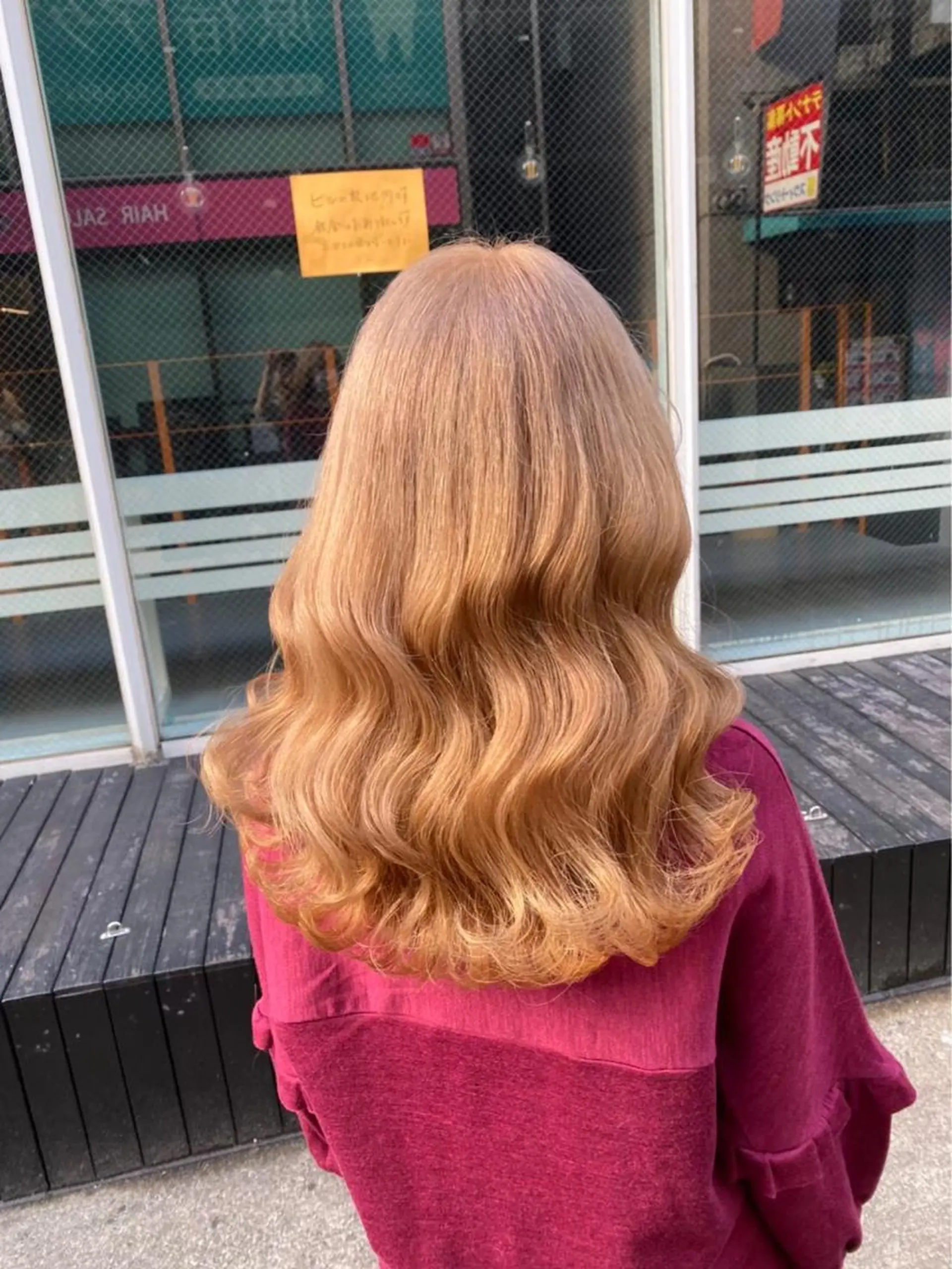 ロング カラー ブリーチ ハイトーンカラー ロング メンズ特化/パーマ/ 骨格矯正カット/真人のヘアスタイル