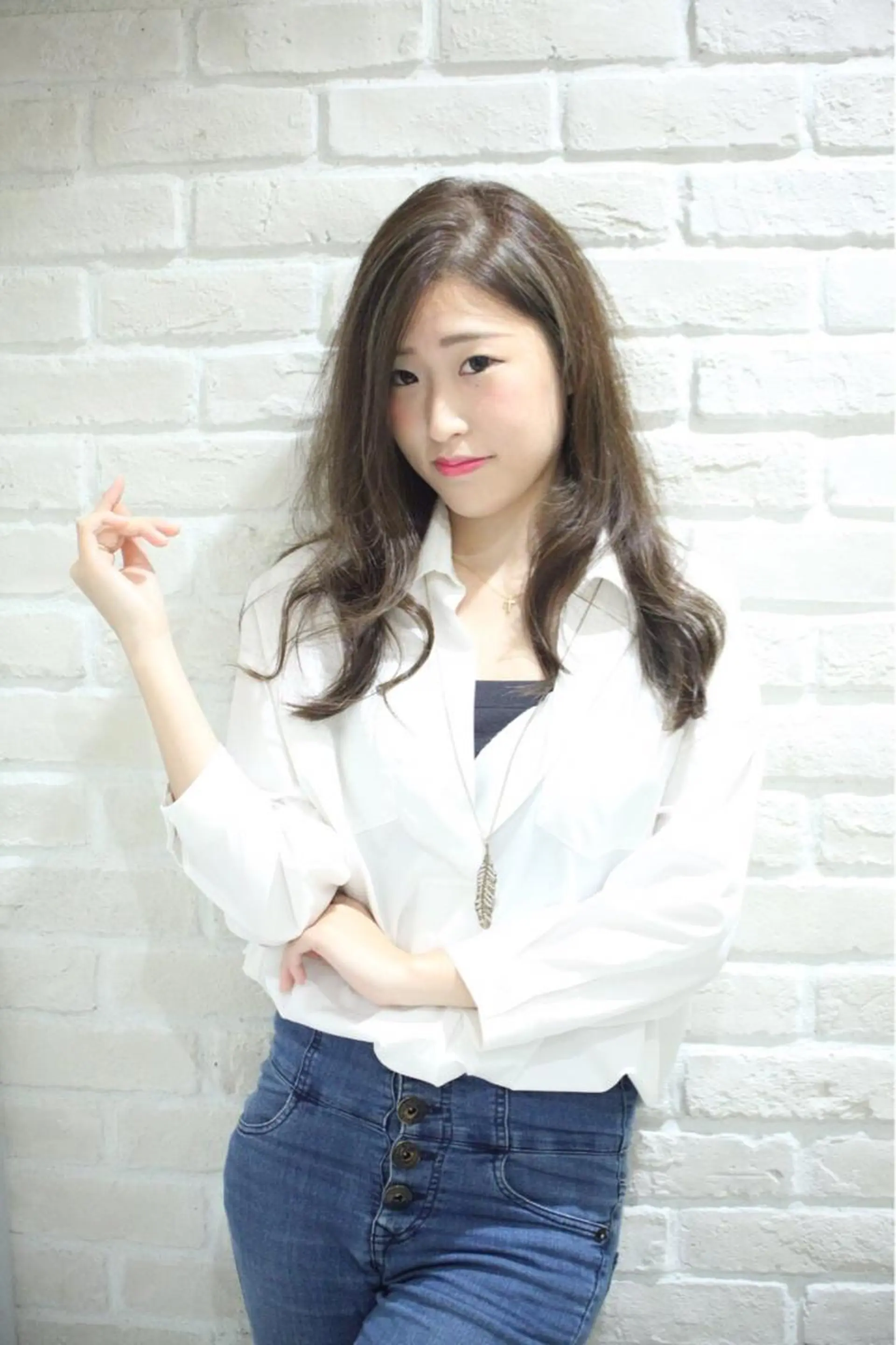 セミロング 縮毛矯正/髪質改善 継続する美髪のヘアスタイル