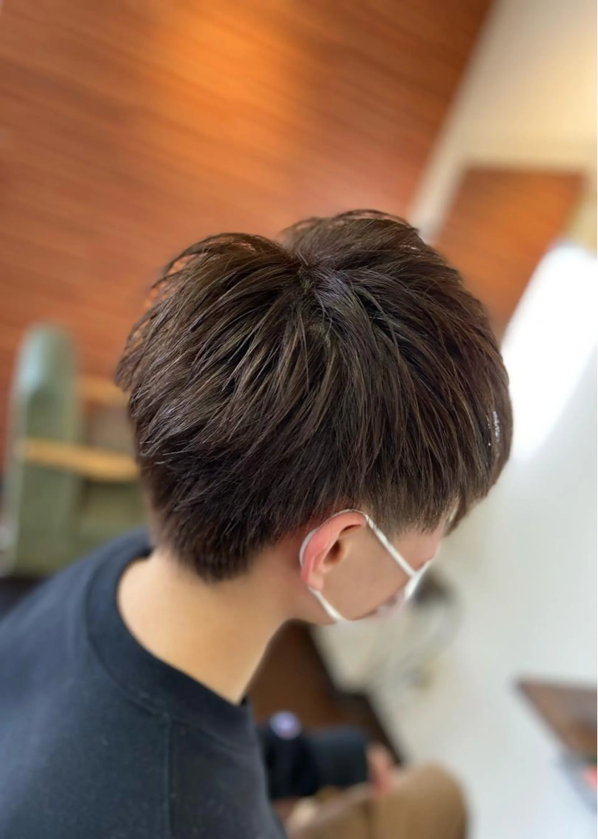 ショート カラー アッシュ ブルーカラー インナーカラー指名 No.1菊池柊真のヘアスタイル