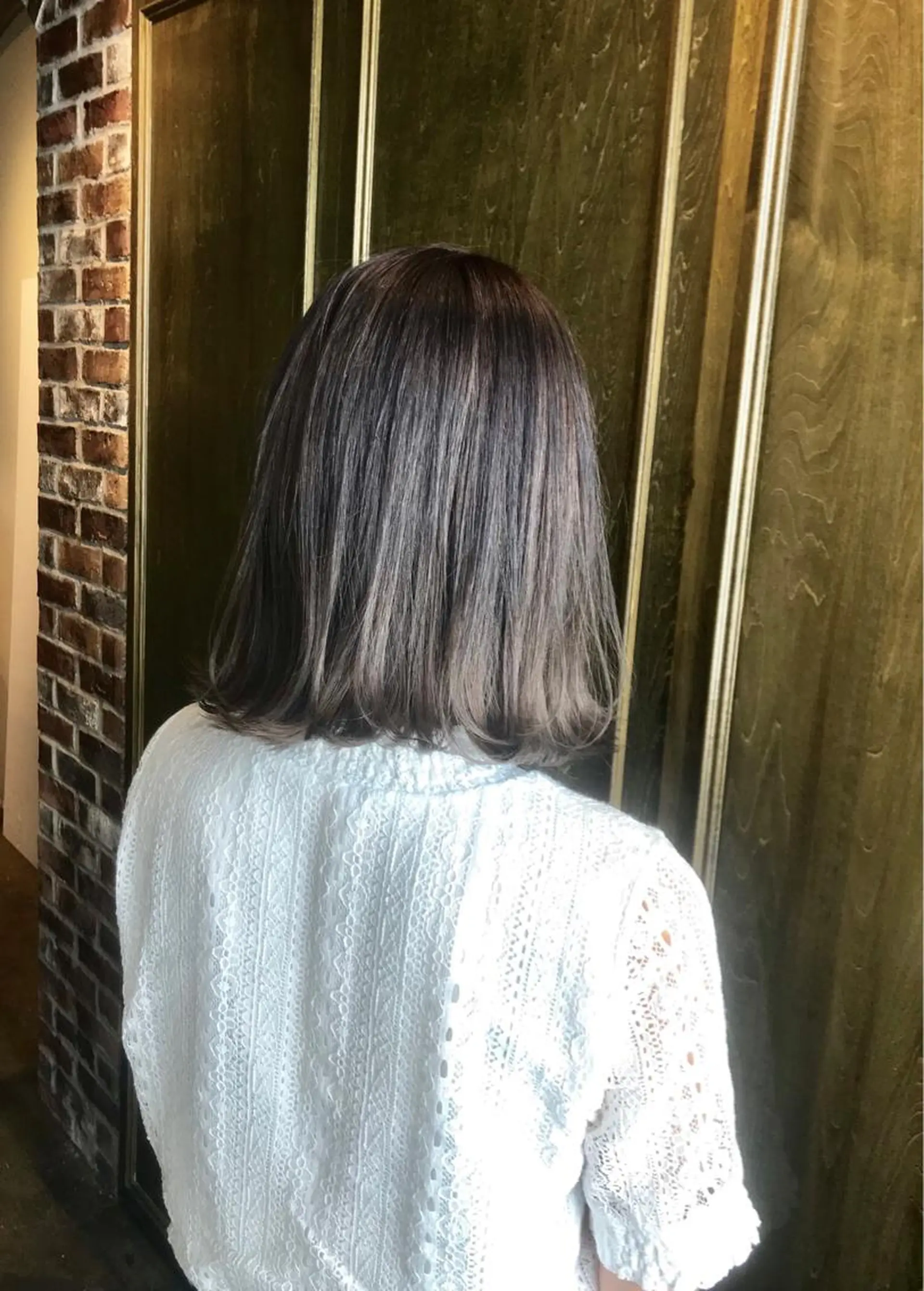 ショート カラー パーマ ヘアアレンジ ブリーチ グラデーションカラー グレージュ maison所属・野田 修平のヘアスタイル