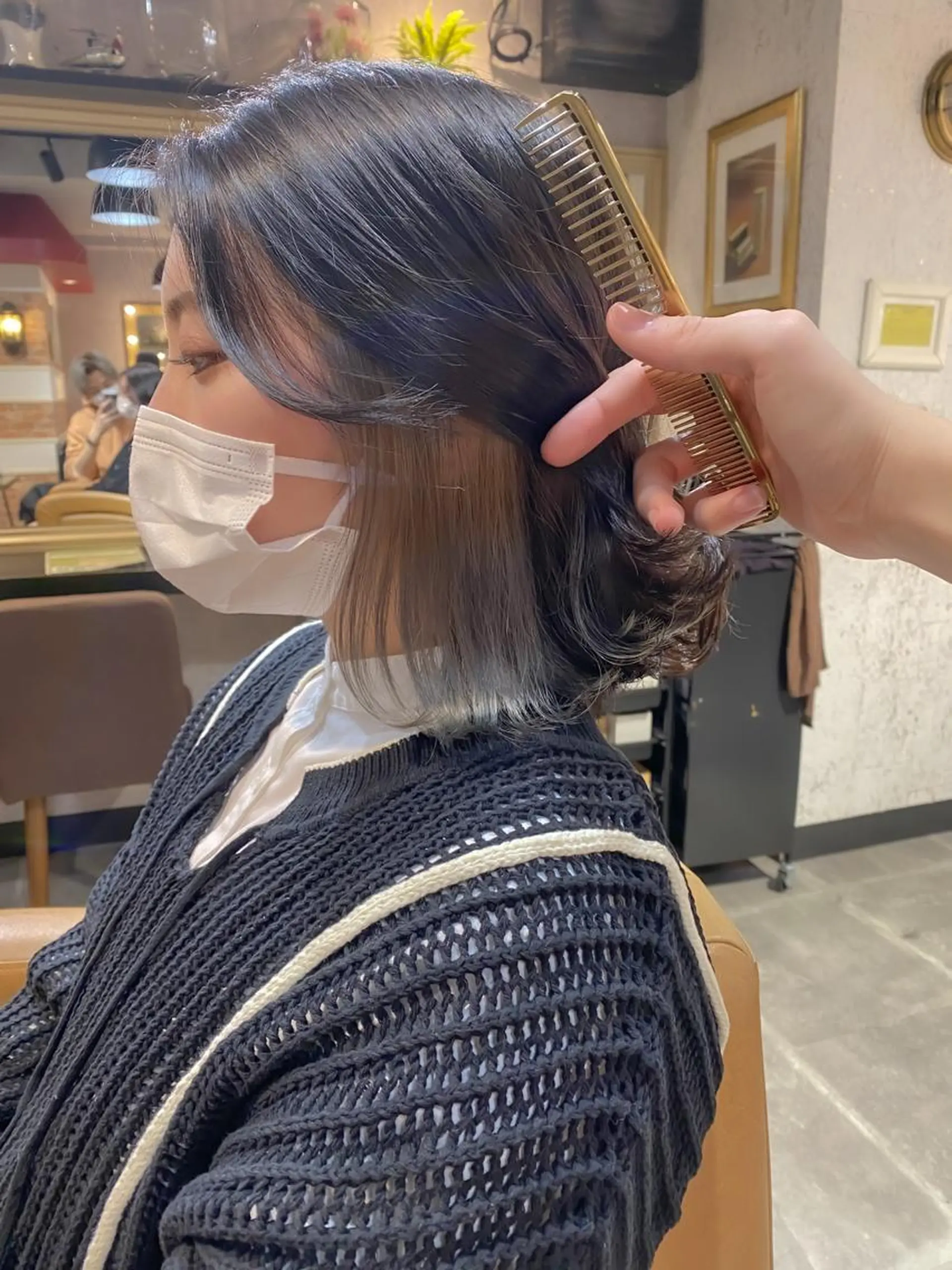 ショート カット ヘアカラー トリートメント ボブ/縮毛矯正 髪質改善/もえるのヘアスタイル