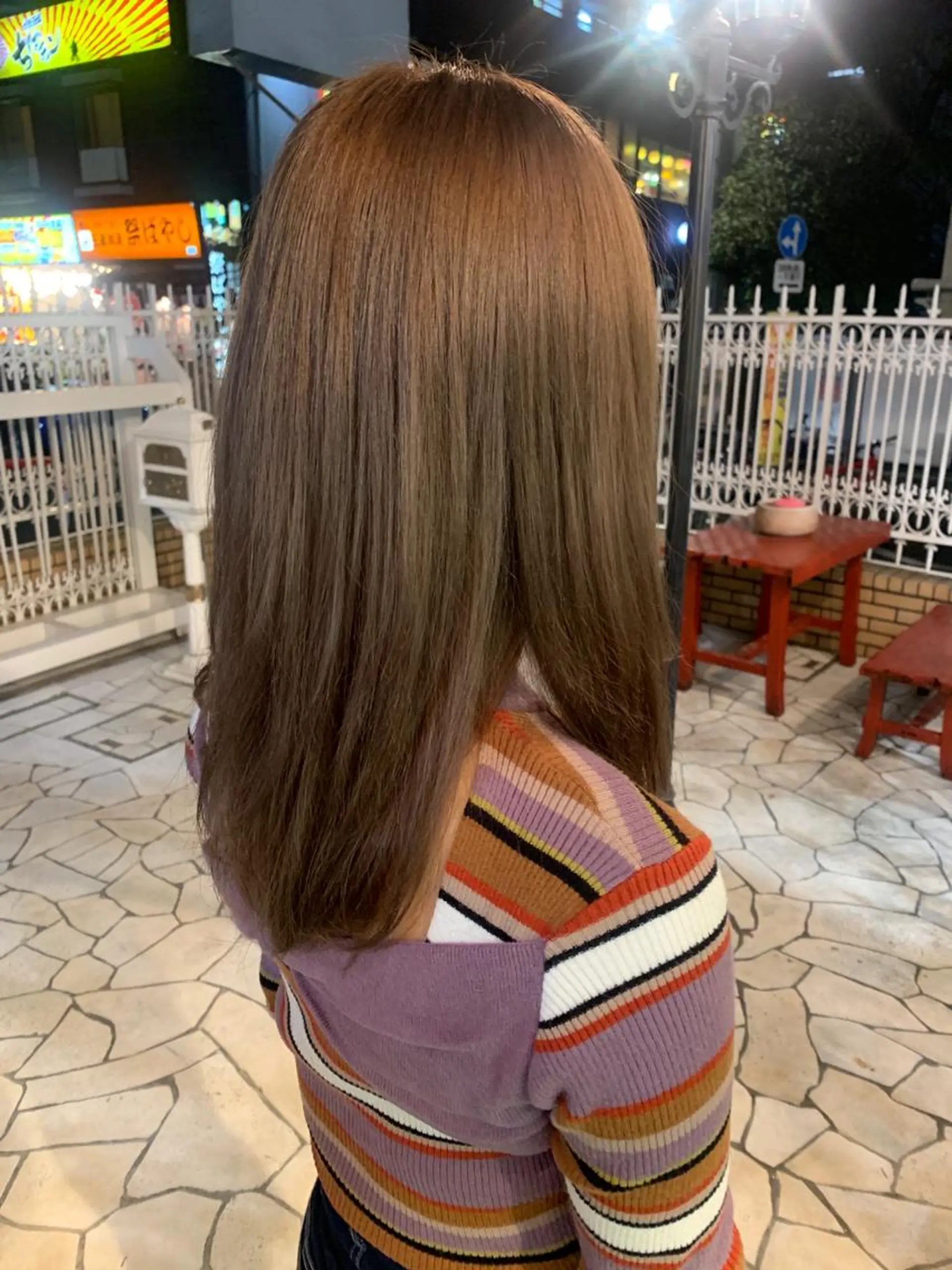 ミディアム カラー 今村 愛美のヘアスタイル