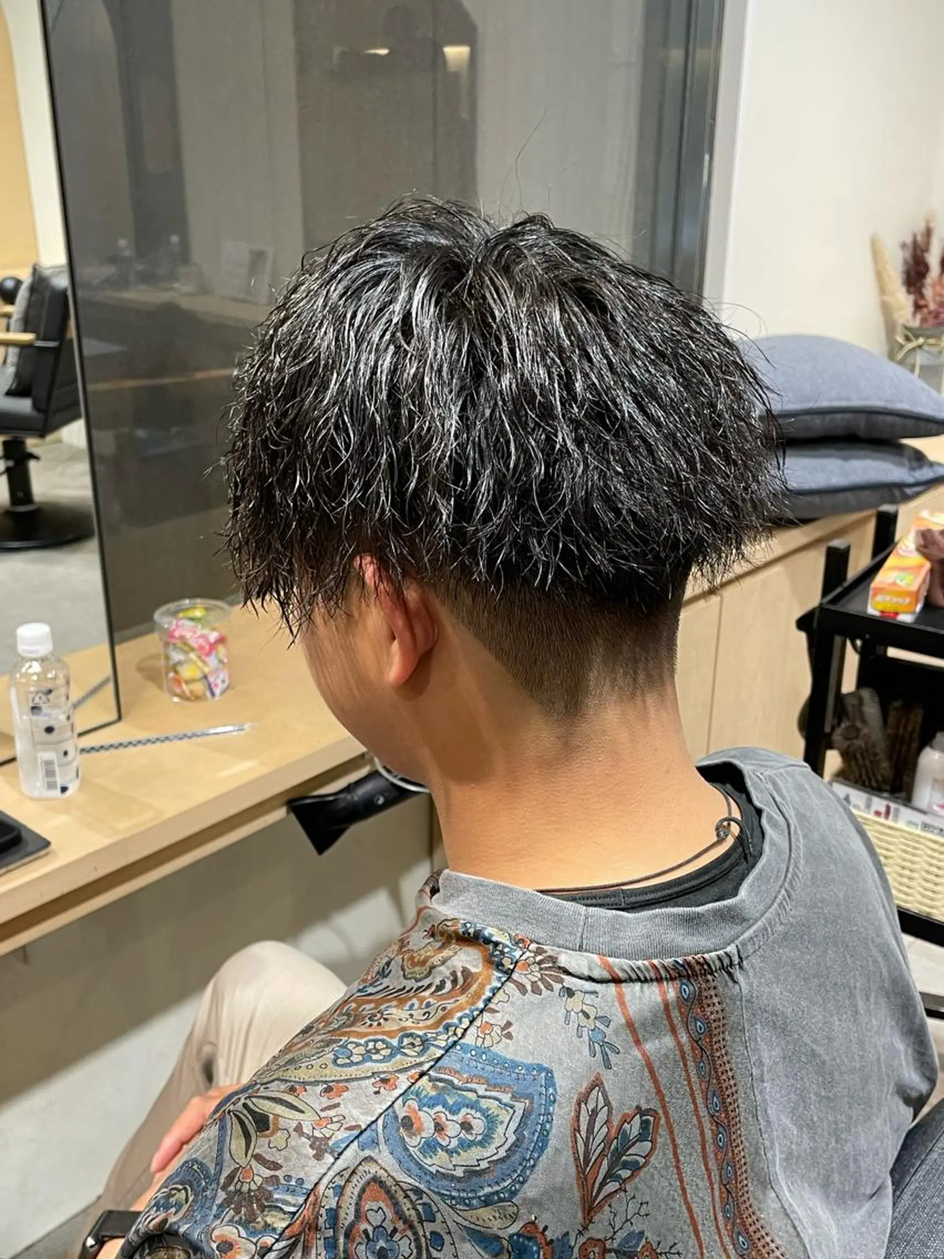 パーマ メンズ カット パーマ トリートメント Le'a所属・渋谷/フェード/ 國分 翔のヘアスタイル