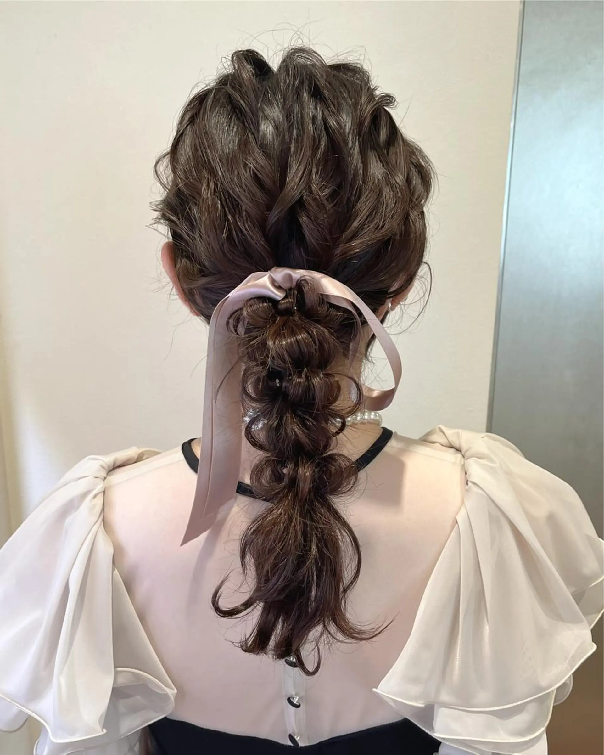 セミロング ヘアアレンジ ヘアセット サソウ ユリエ🥥のヘアスタイル