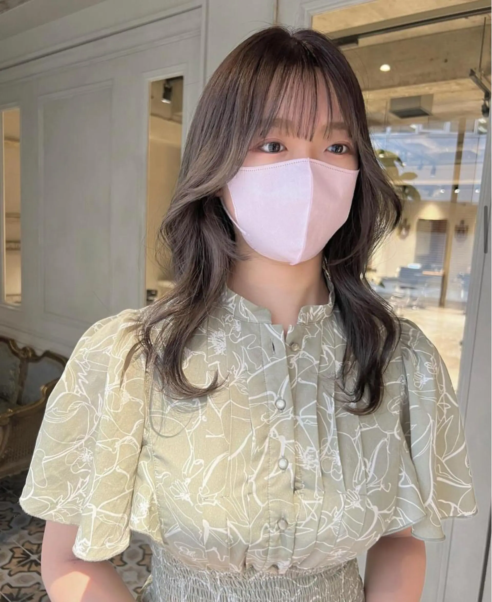 セミロング ヘアカラー 梅原 大和のヘアスタイル