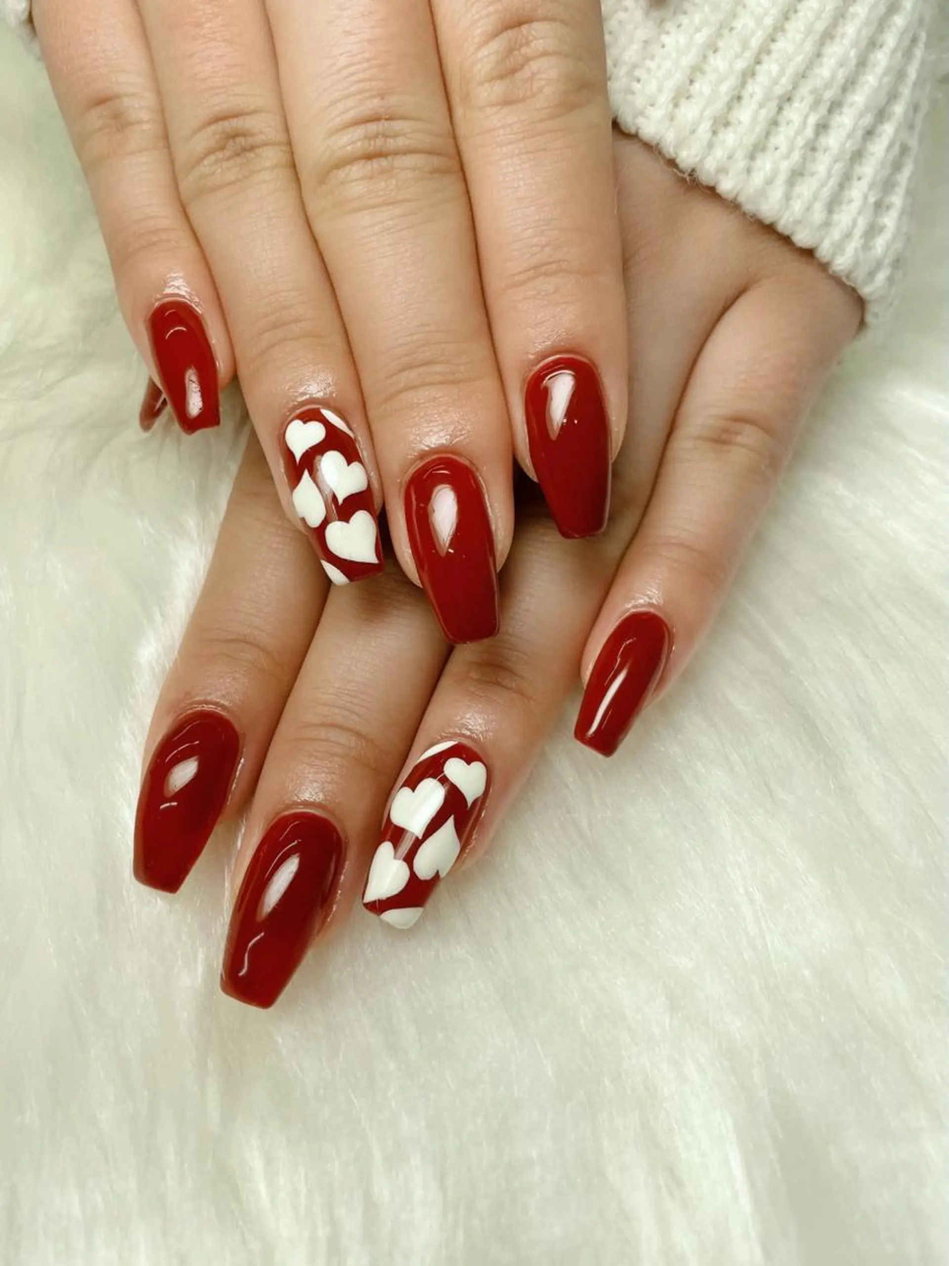 ネイル バレンタイン ハンドネイル Nail salon Euphoria所属・Nail salon Euphoriaのネイルデザイン