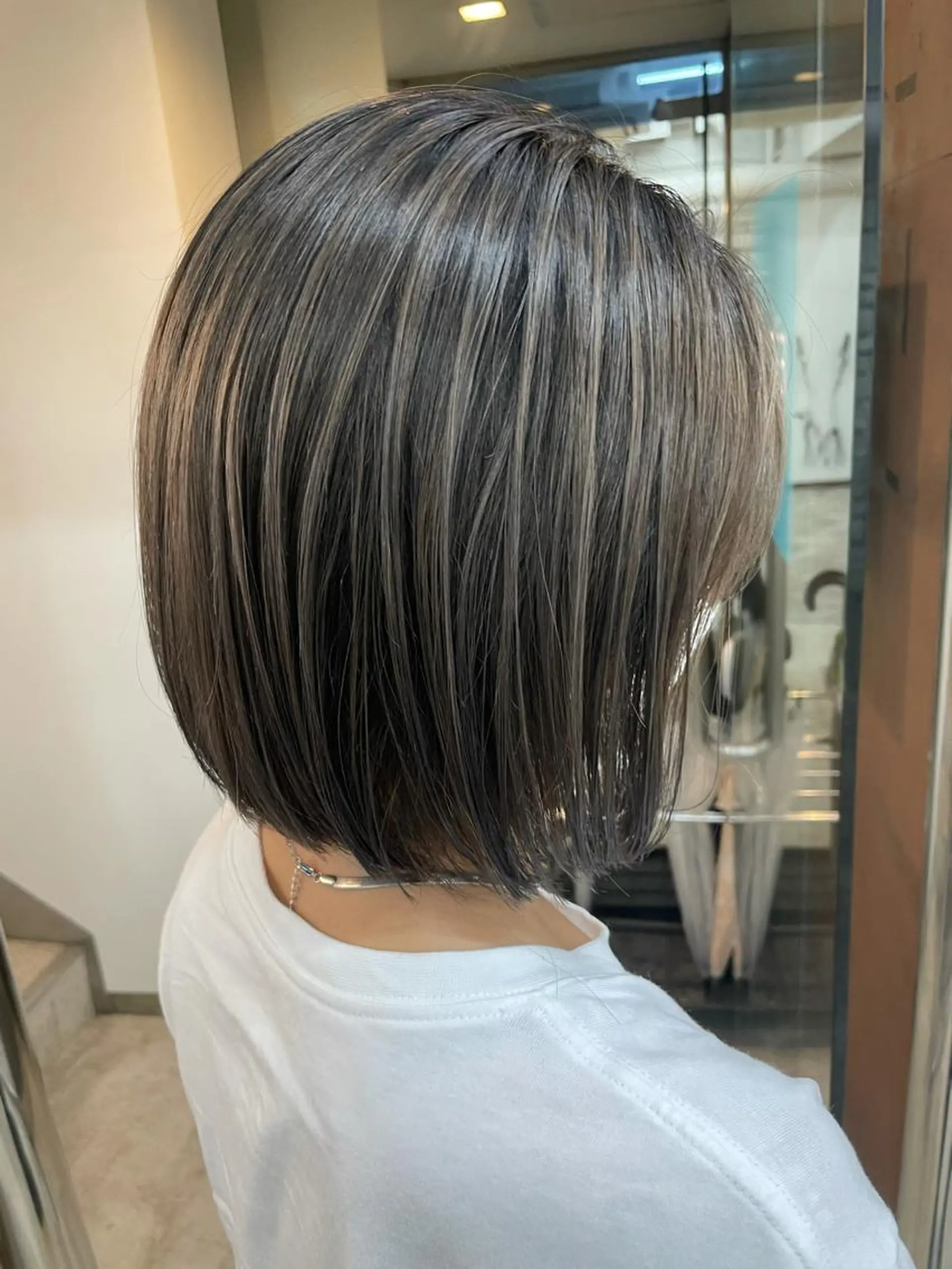 ミディアム Sherry大国町所属・髪質改善×縮毛矯正 ×艶カラーNAOのヘアスタイル