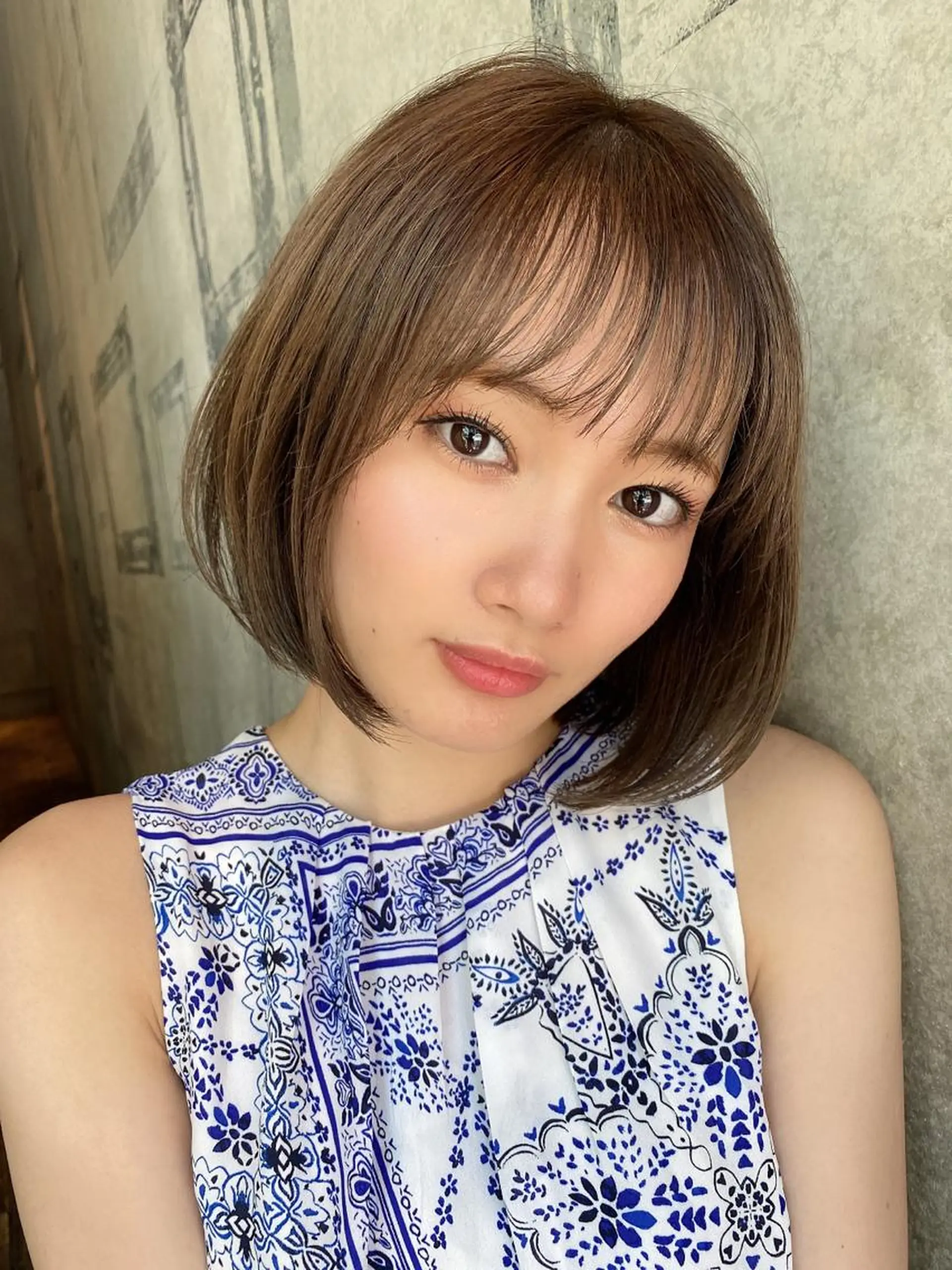 ショート カラー ボブ カット ヘアカラー トリートメント ツヤ髪になりたい方へ 🩷柴田知亜希のヘアスタイル