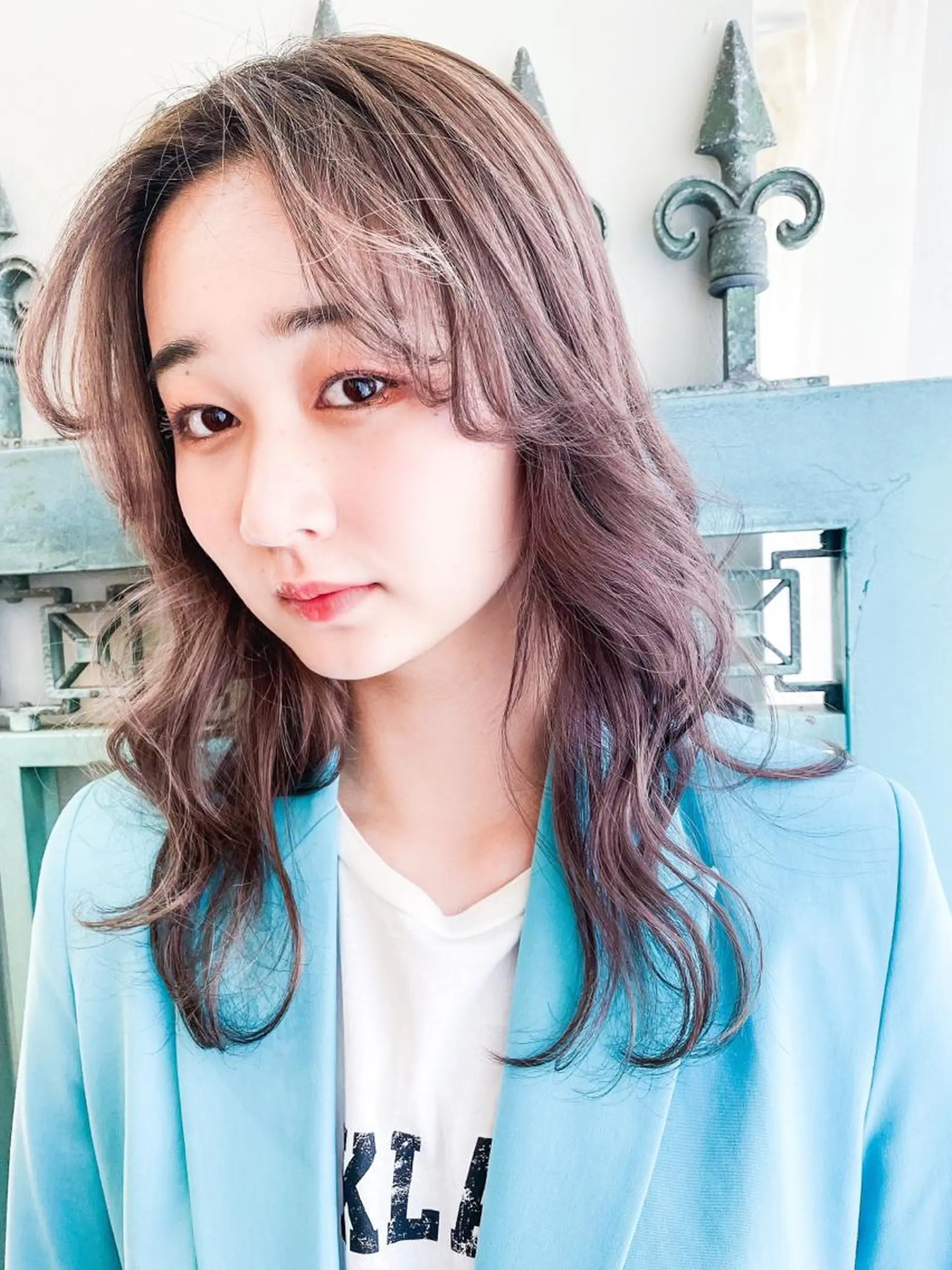 セミロング カラー パーマ ヘアアレンジ メンズ 表参道Lise おおいしおりのヘアスタイル