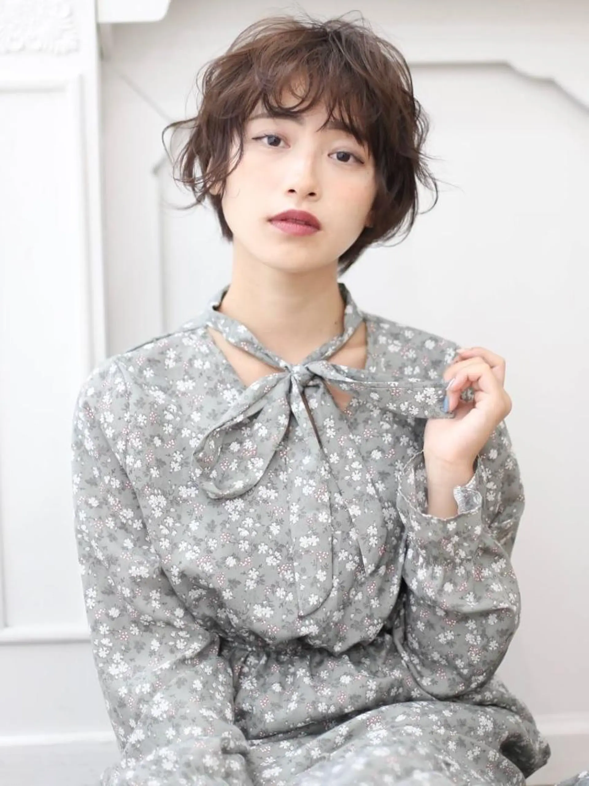 ショート 艶カラー/フェイス レイヤー/たむのヘアスタイル