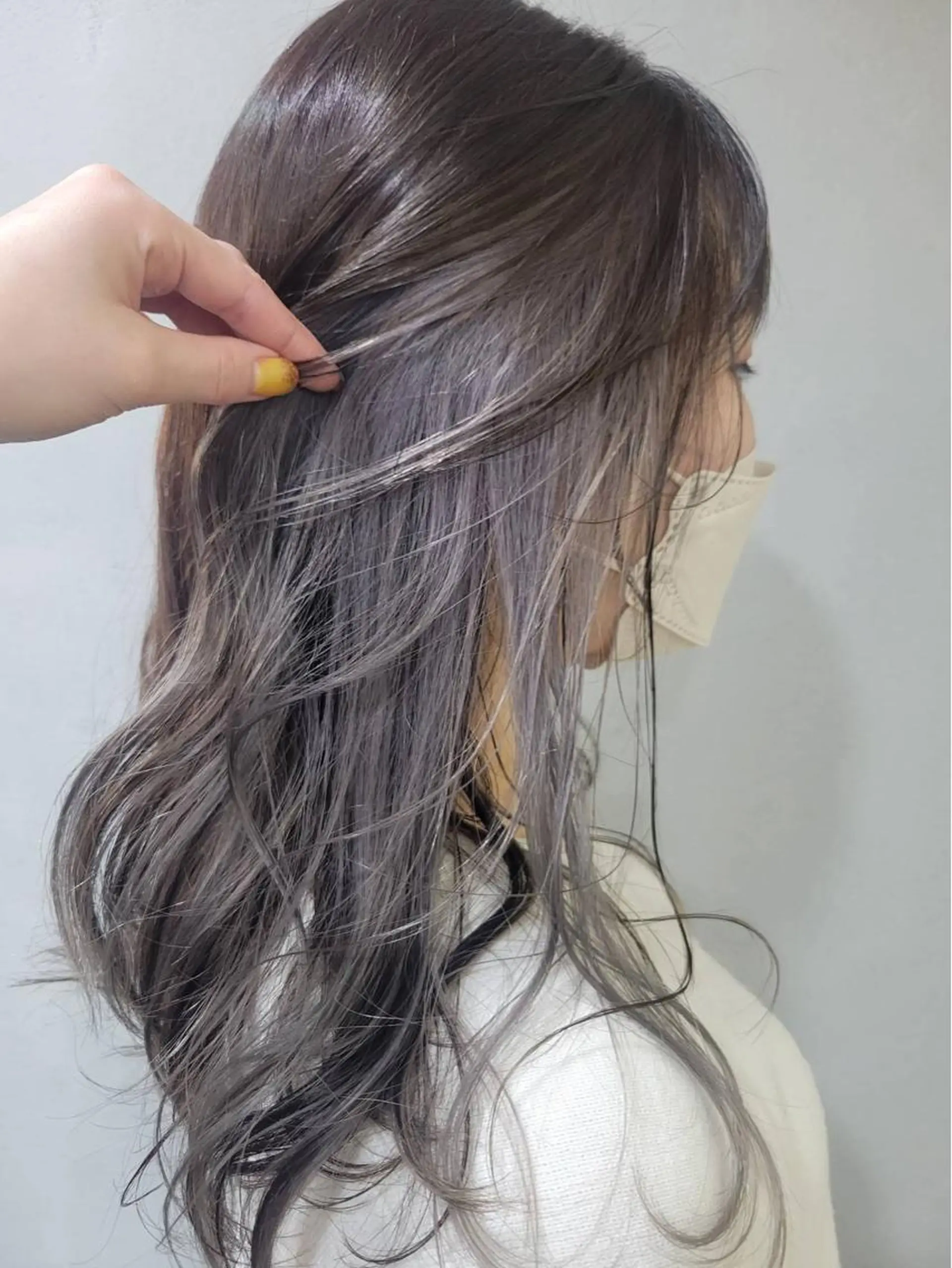 ロング カラー 舟橋 りんかのヘアスタイル