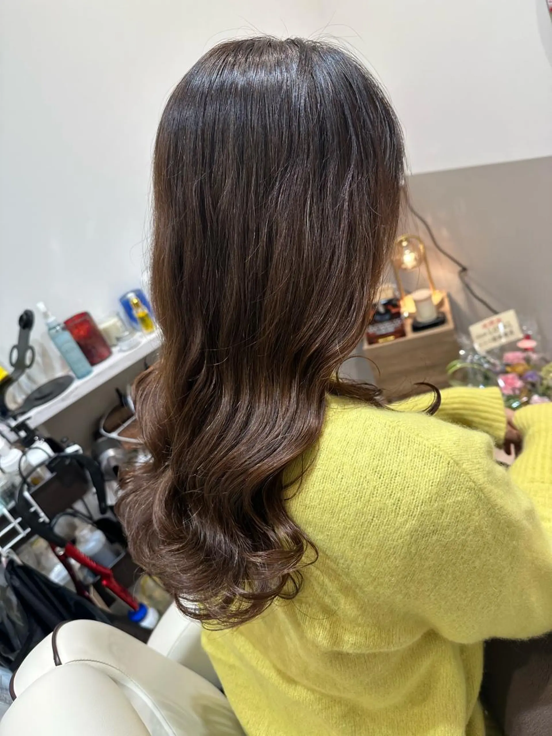 ロング パーマ カット パーマ トリートメント 平田 たかしのヘアスタイル