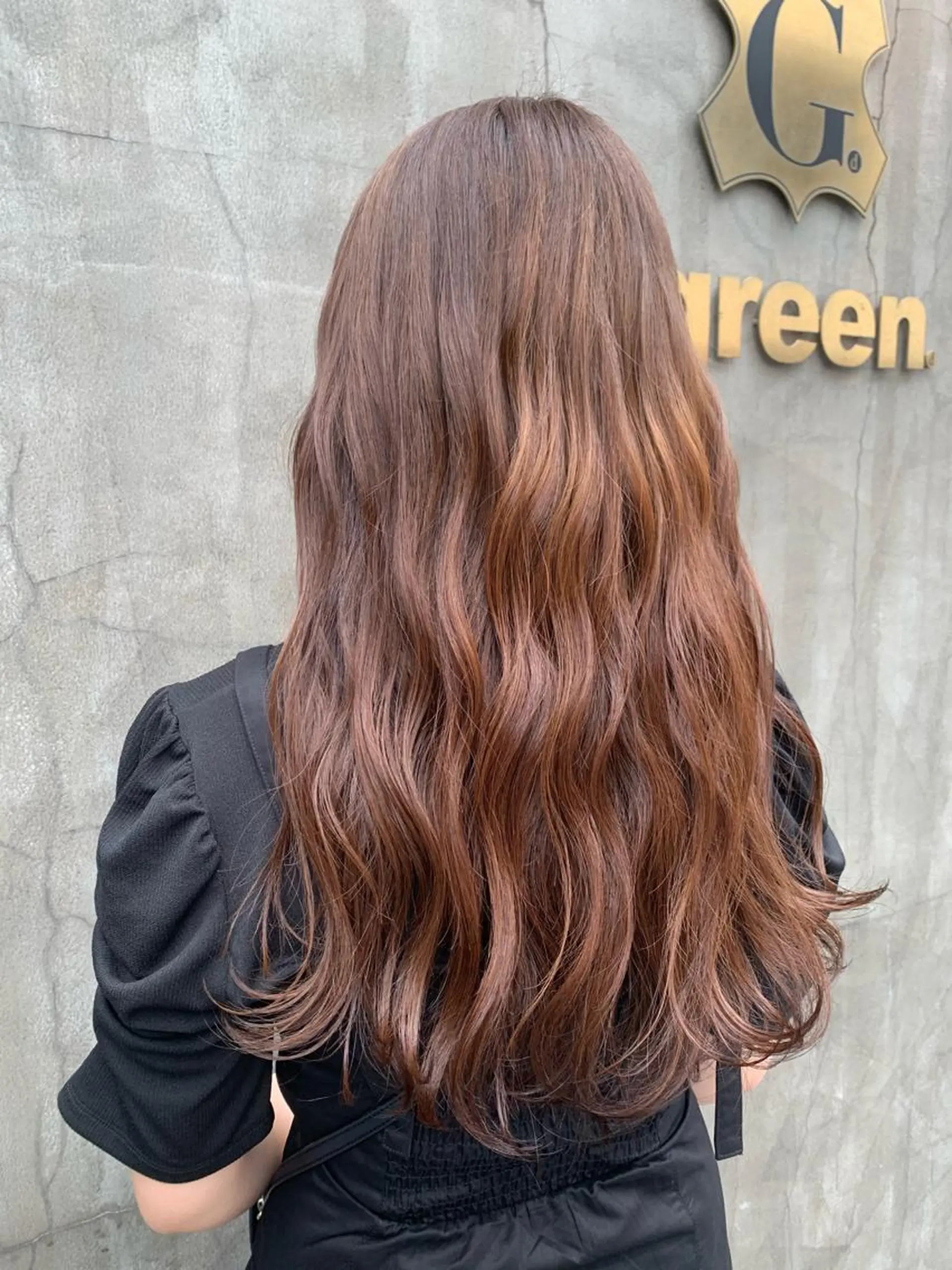 ロング カラー 髪質改善カラー&TR 縮毛矯正/弱酸性矯正のヘアスタイル