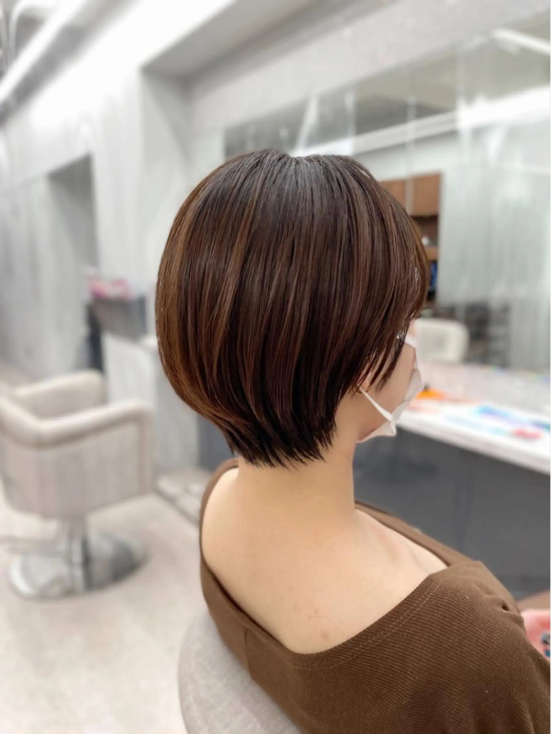 ショート カット トリートメント 京都レイヤーカット/ 縮毛矯正/羽柴りくのヘアスタイル